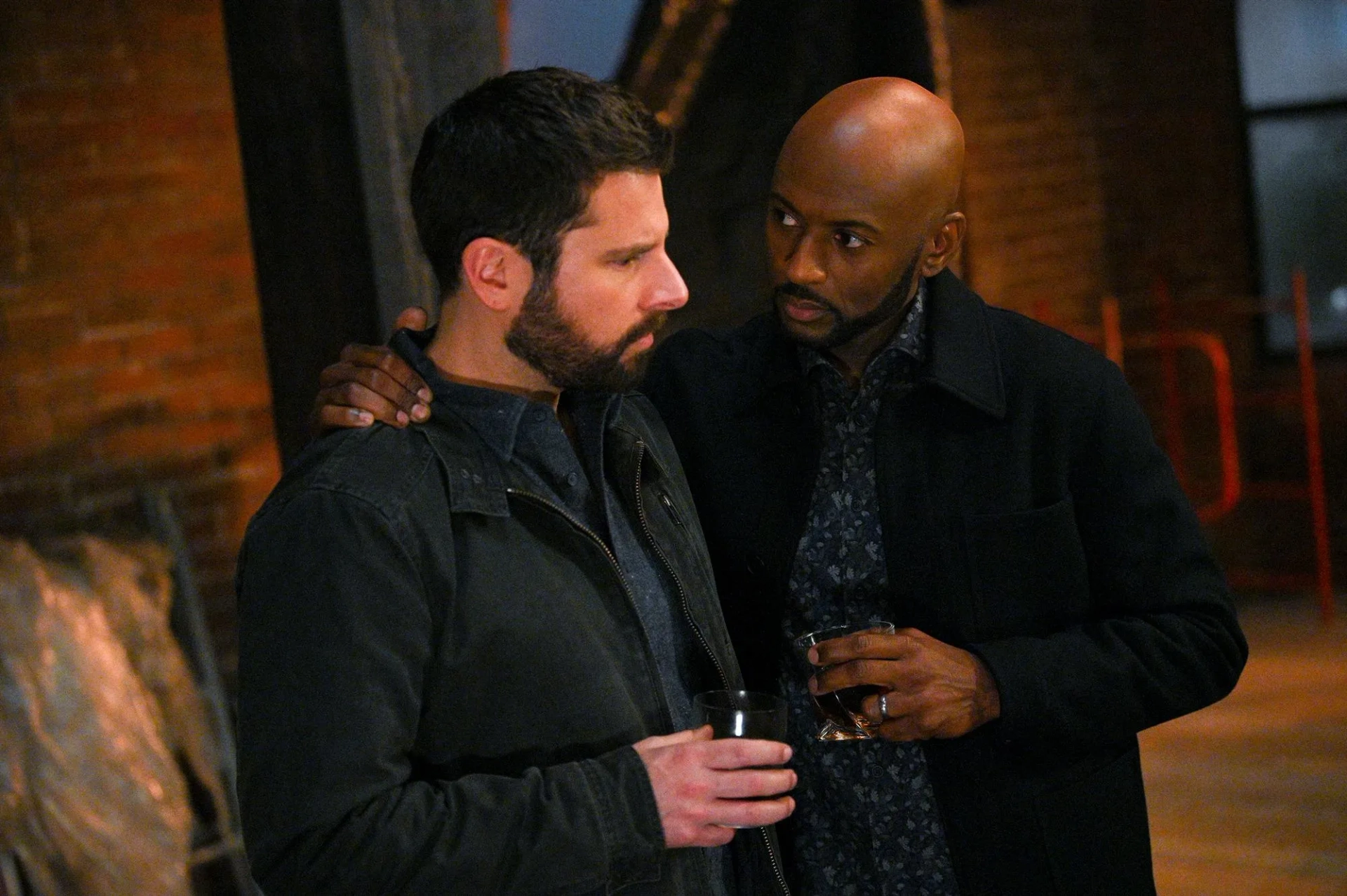 Romany Malco and James Roday Rodriguez in A Million Little Things: One Year Later (2020)