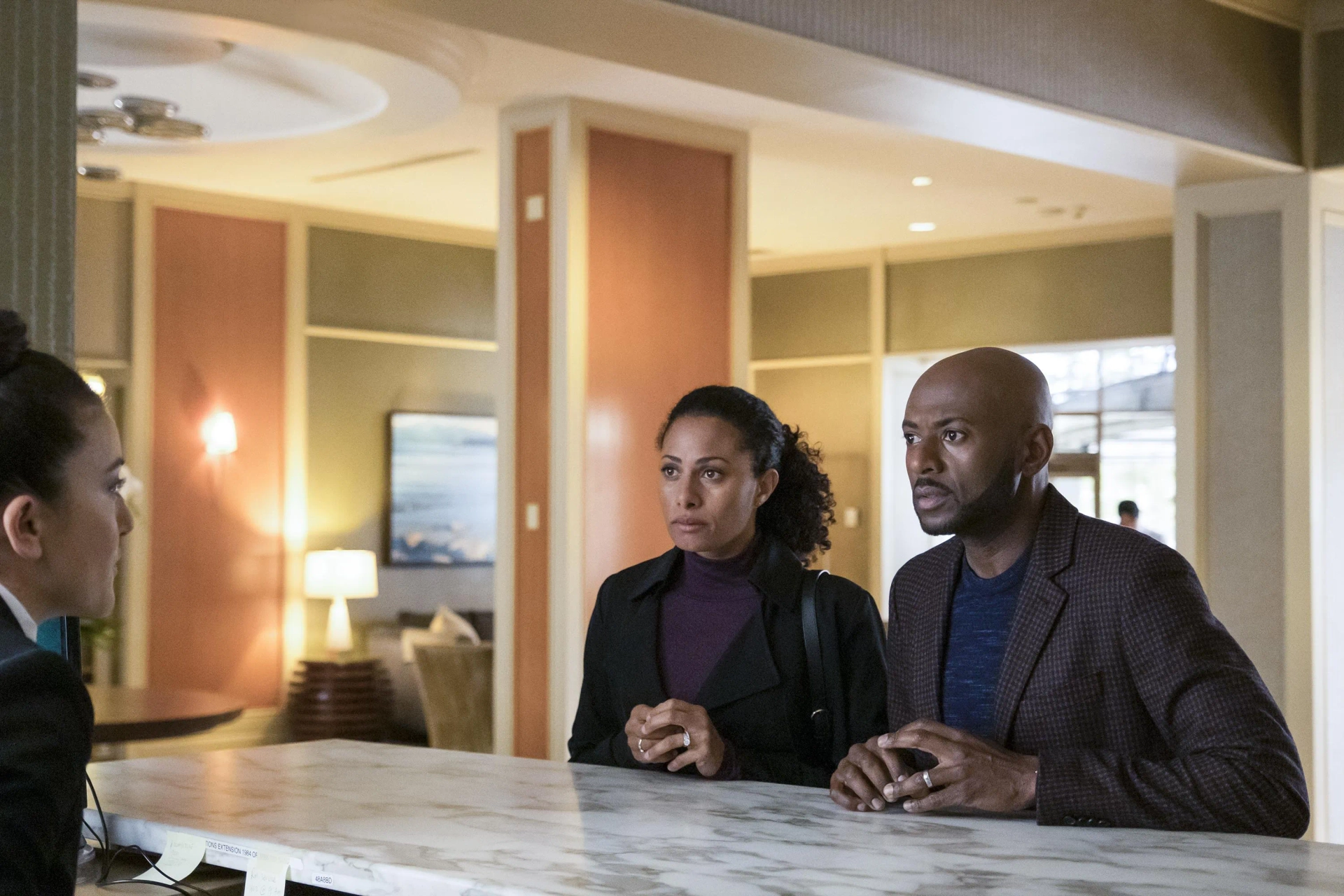 Romany Malco and Christina Moses in A Million Little Things: Change of Plans (2020)