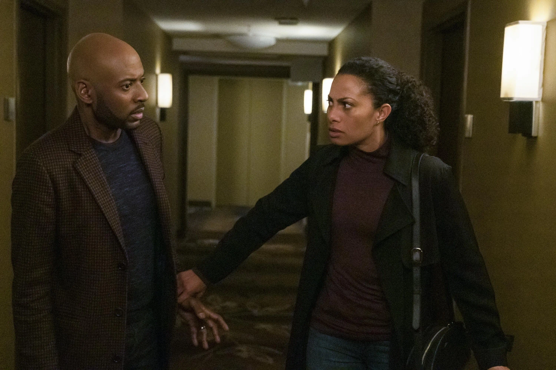 Romany Malco and Christina Moses in A Million Little Things: Change of Plans (2020)