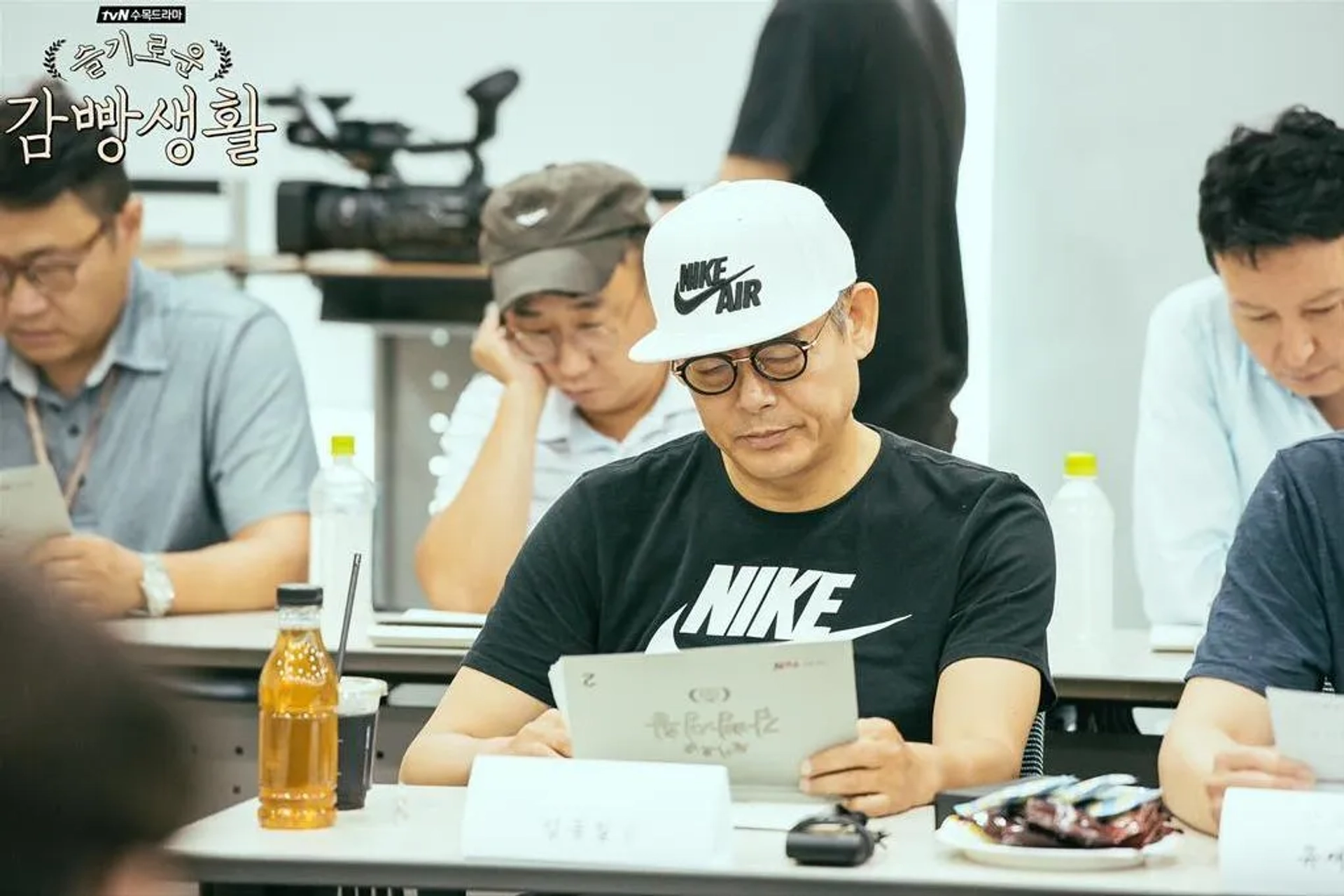 Sung Dong-il at an event for Prison Playbook (2017)