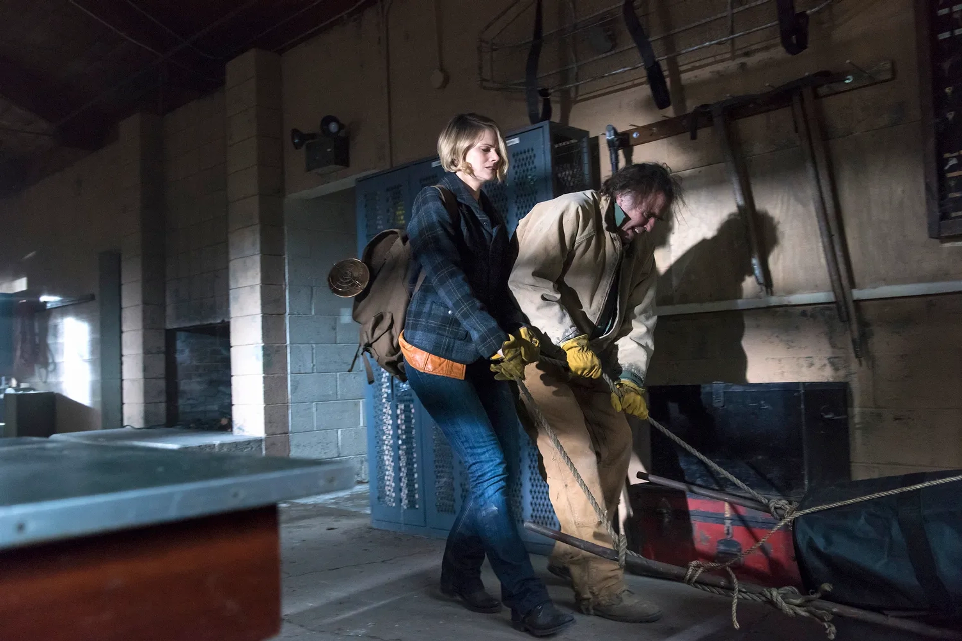 Jeff Fahey and Joelle Carter in Justified (2010)