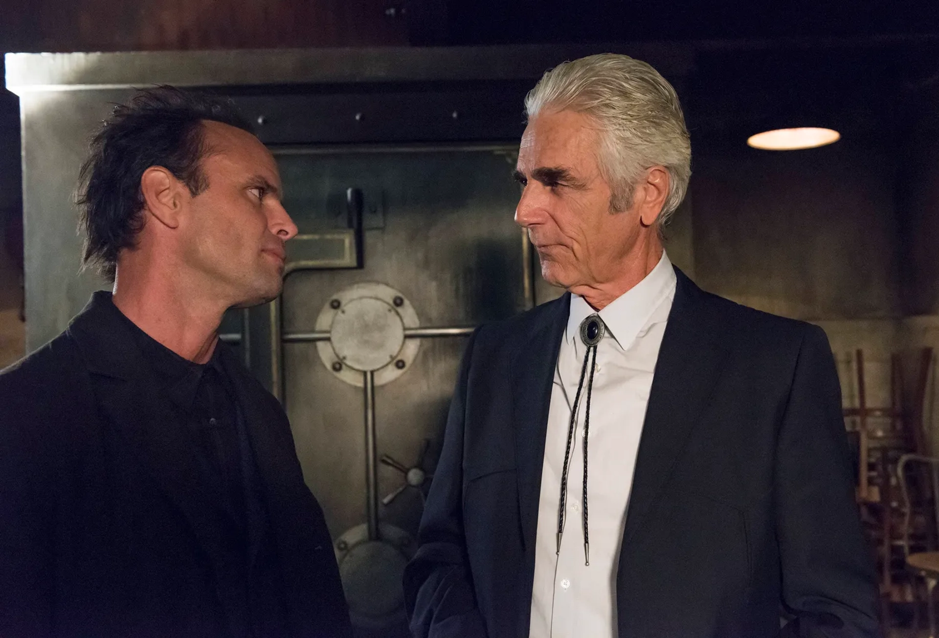 Sam Elliott and Walton Goggins in Justified (2010)