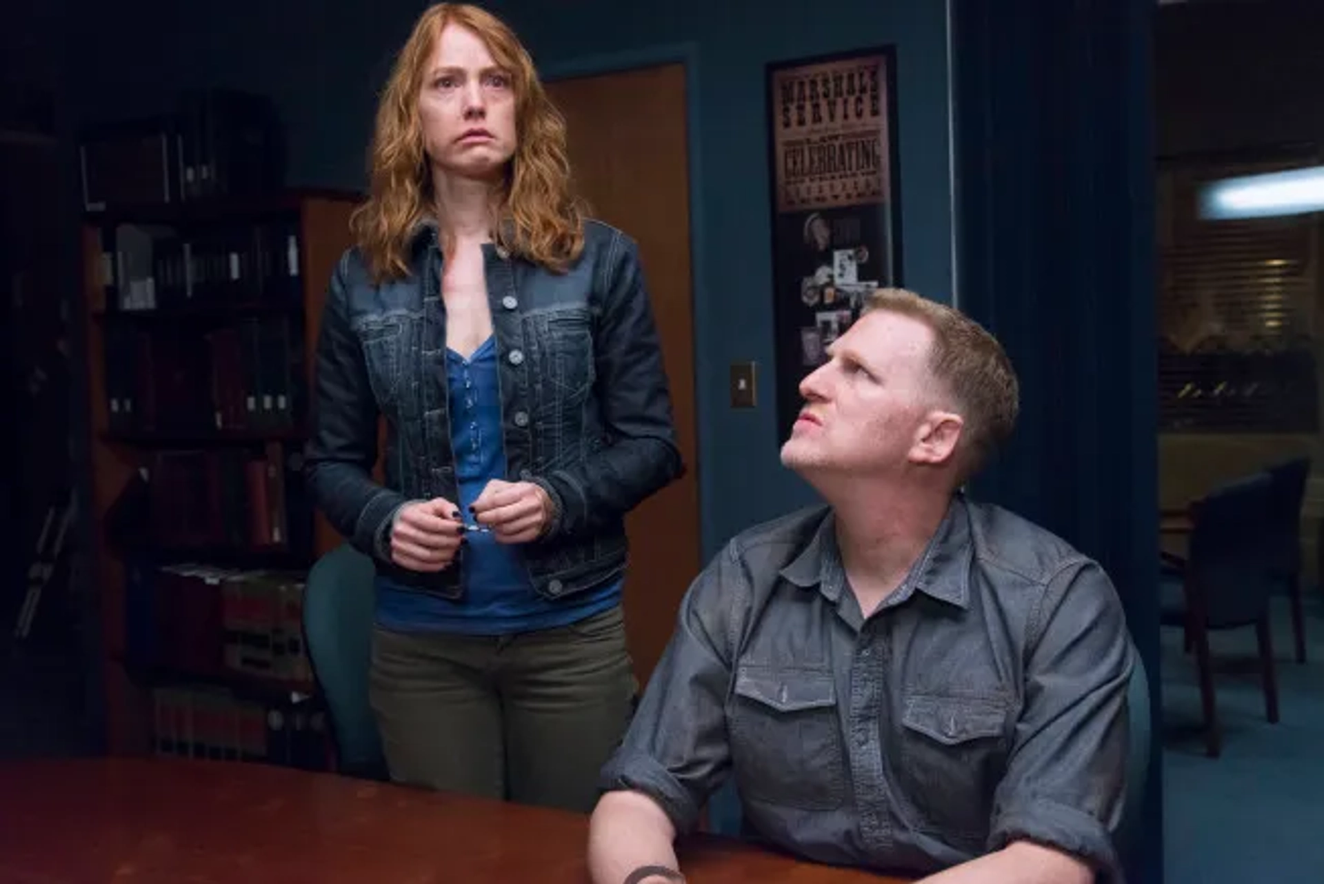 Michael Rapaport and Alicia Witt in Justified (2010)