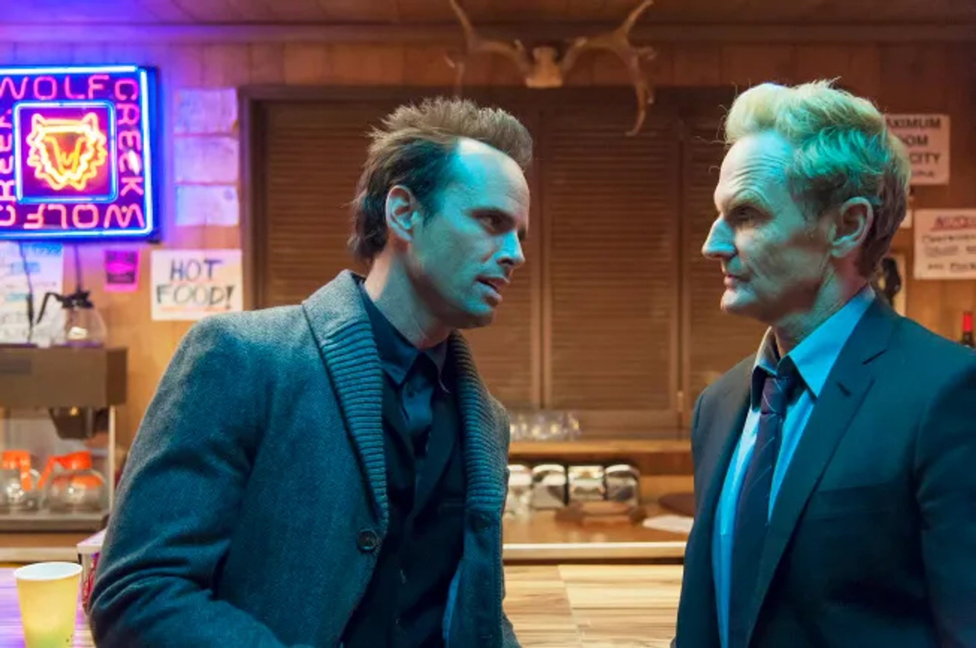 Jere Burns and Walton Goggins in Justified (2010)