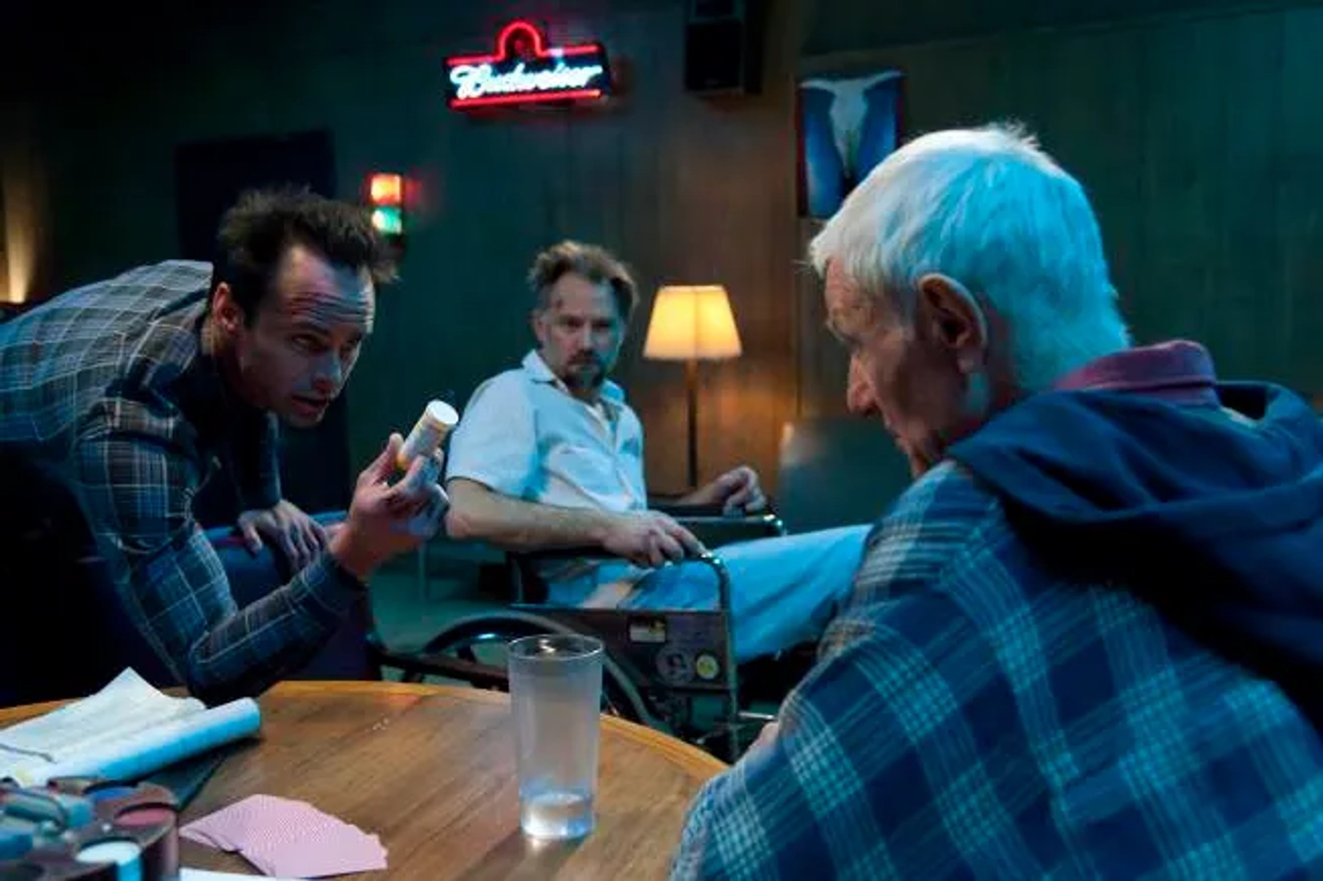 Raymond J. Barry, Walton Goggins, and David Meunier in Justified (2010)