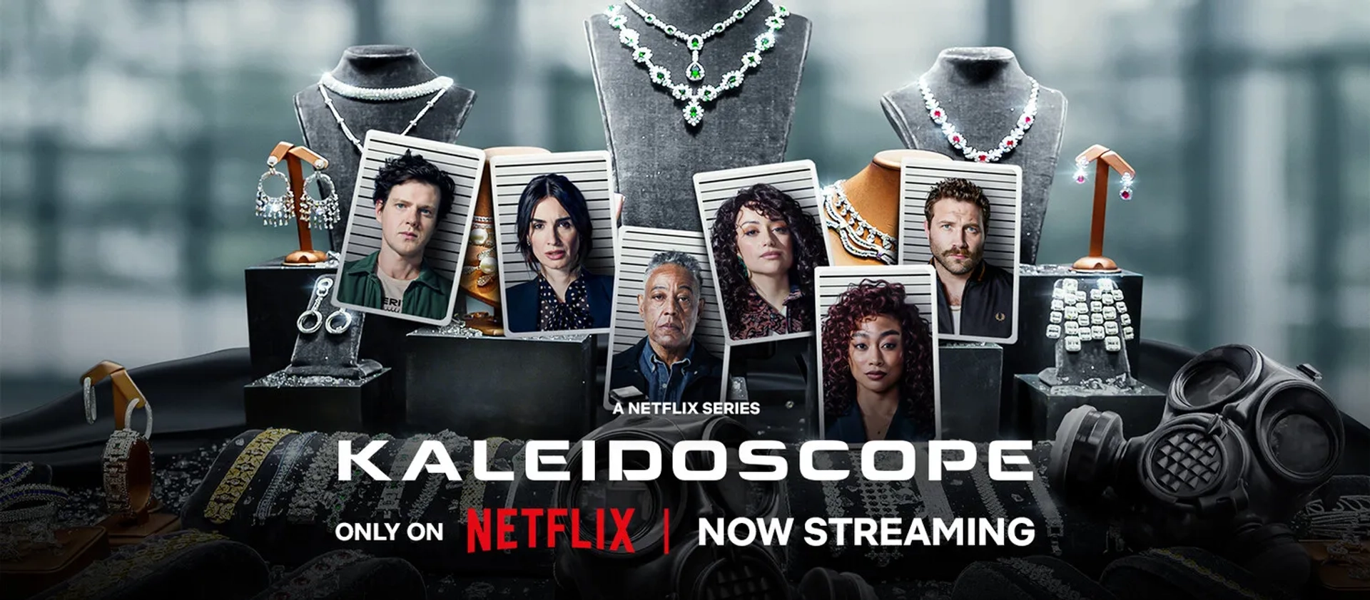 Giancarlo Esposito, Paz Vega, Jai Courtney, Rosaline Elbay, Peter Mark Kendall, and Tati Gabrielle in Kaleidoscope (2023)