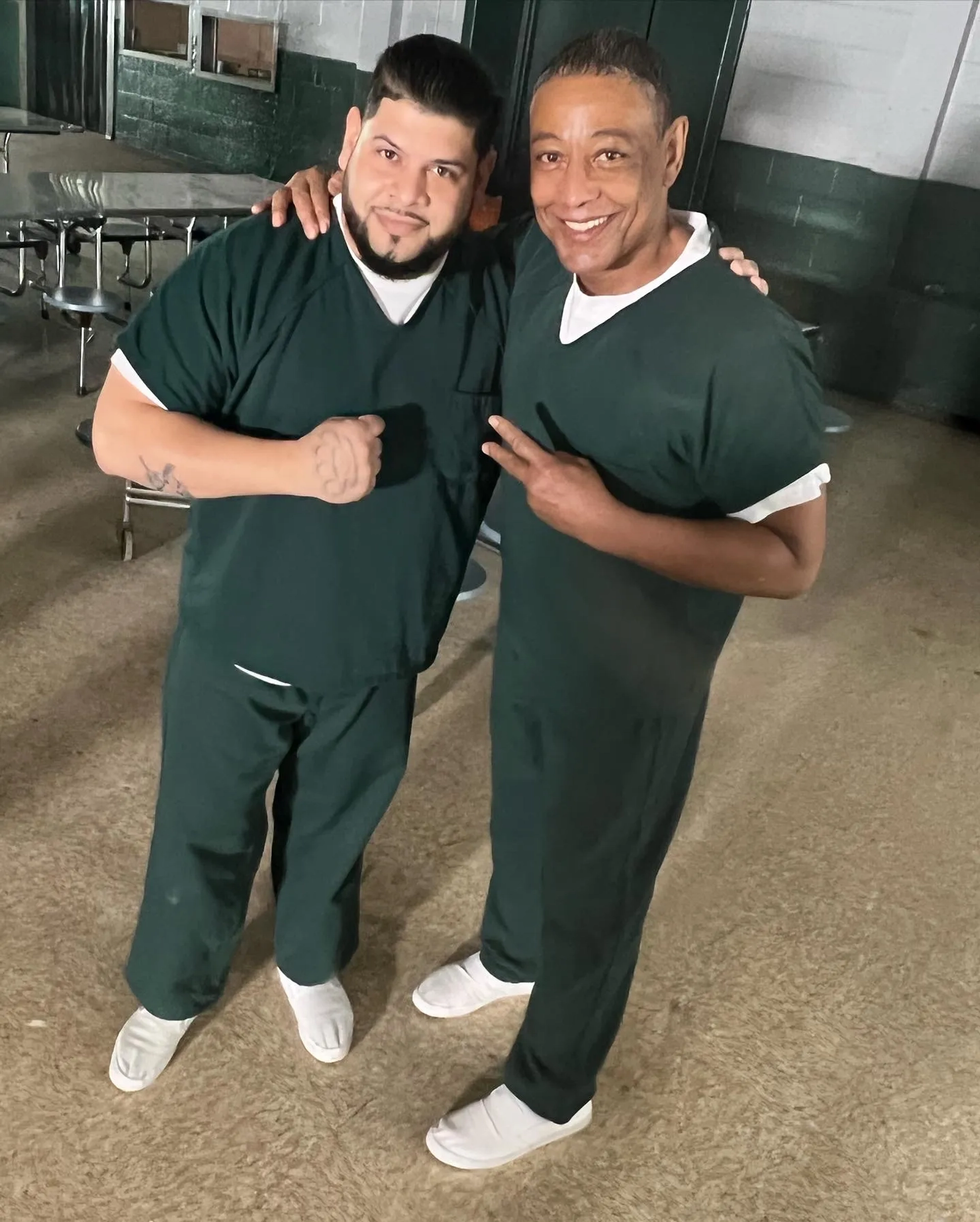 Giancarlo Esposito and Pedro Hollywood in Kaleidoscope (2023)