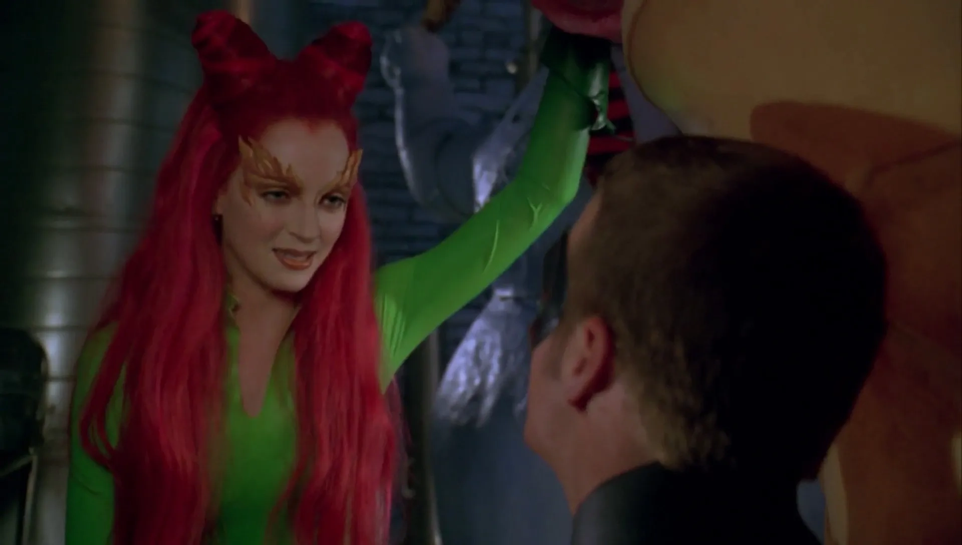 Uma Thurman and Chris O'Donnell in Batman & Robin (1997)