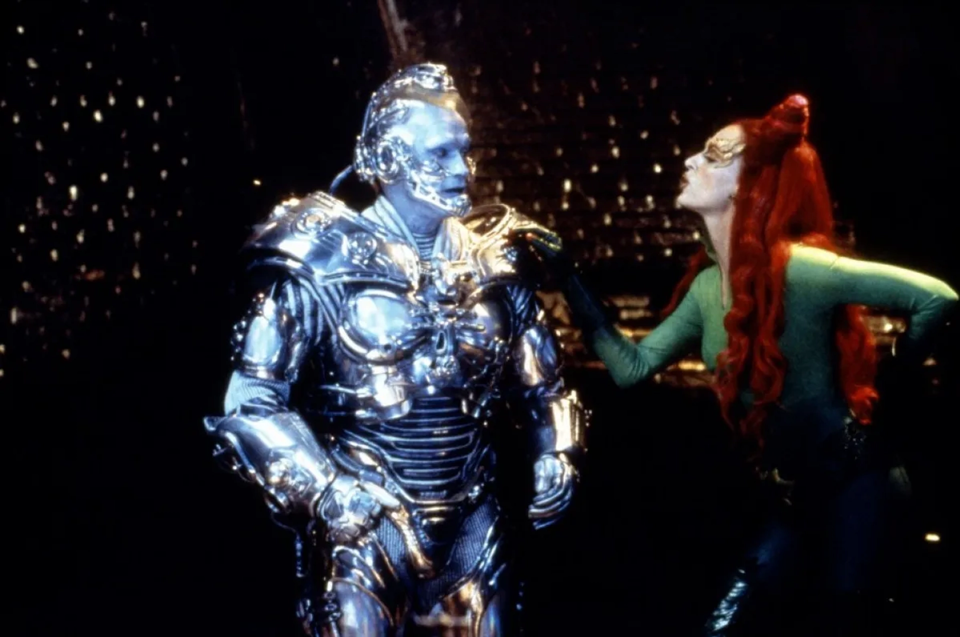 Arnold Schwarzenegger and Uma Thurman in Batman & Robin (1997)