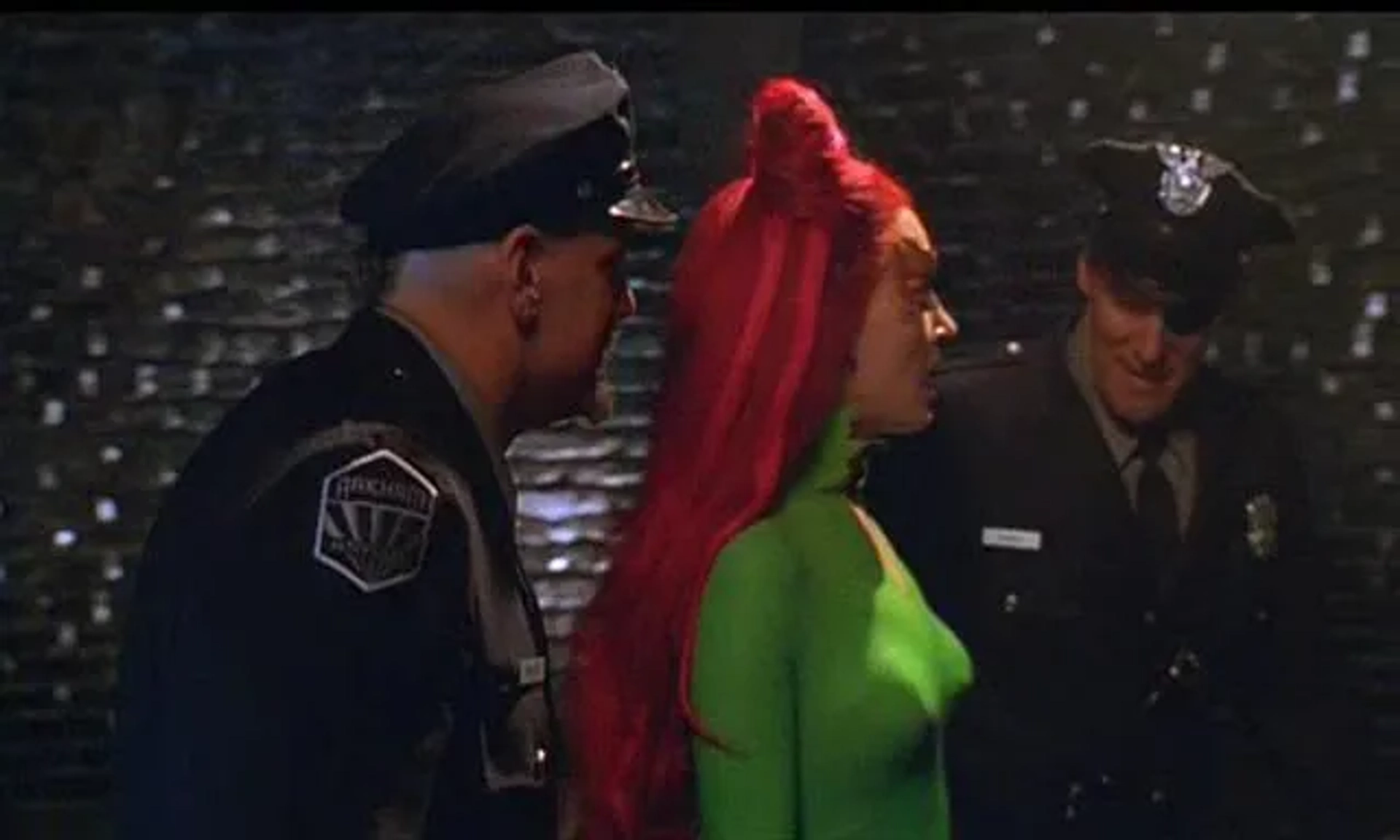 Uma Thurman, Jesse Ventura, and Ralf Moeller in Batman & Robin (1997)