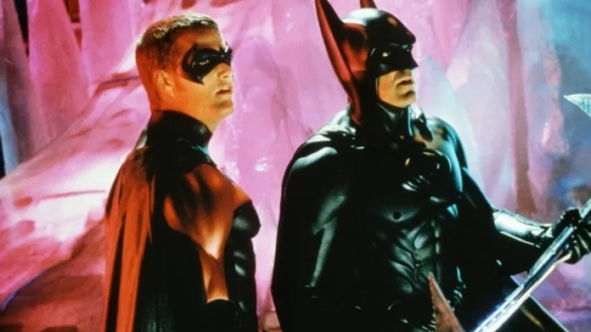 George Clooney and Chris O'Donnell in Batman & Robin (1997)