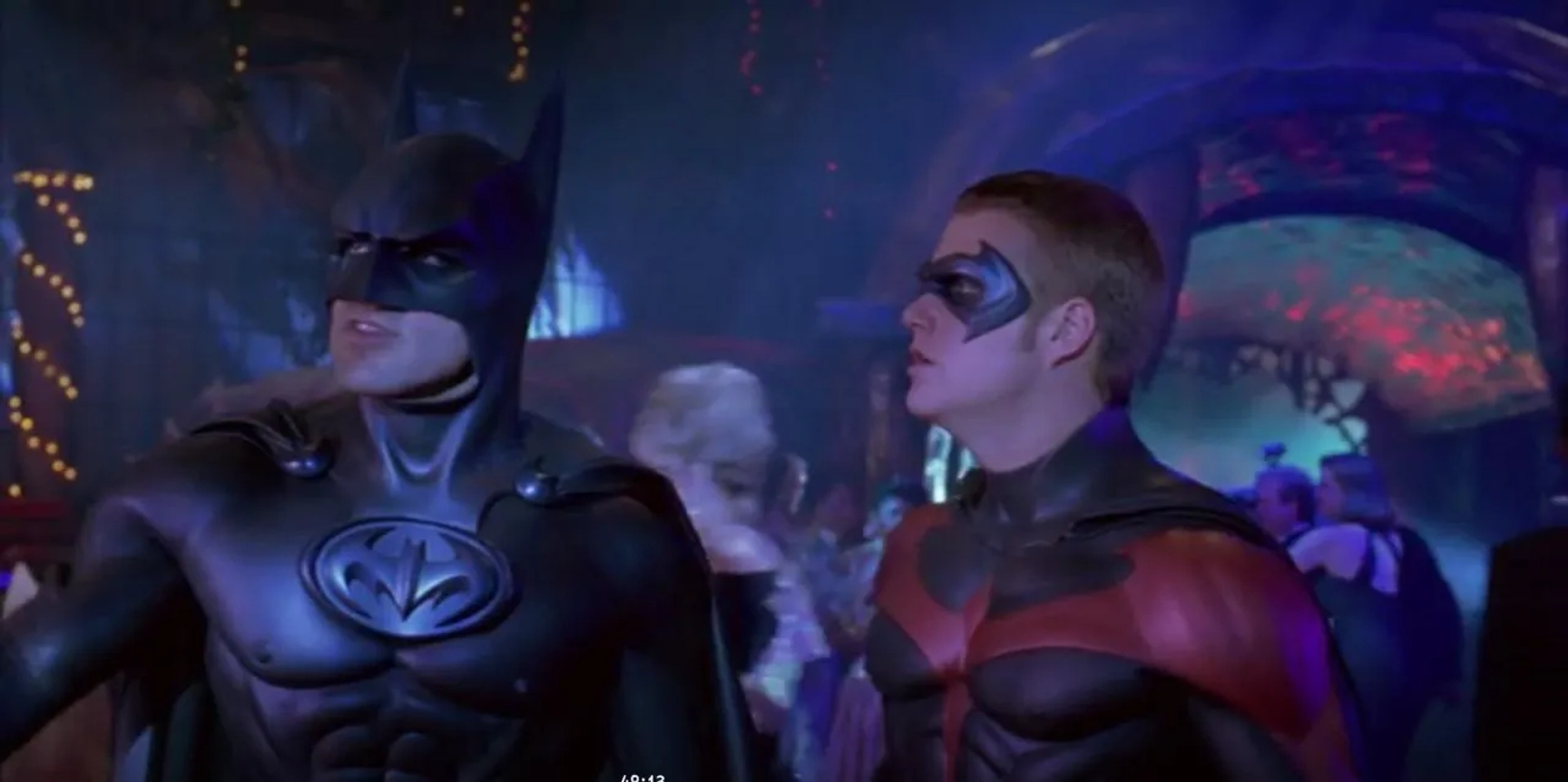 George Clooney and Chris O'Donnell in Batman & Robin (1997)