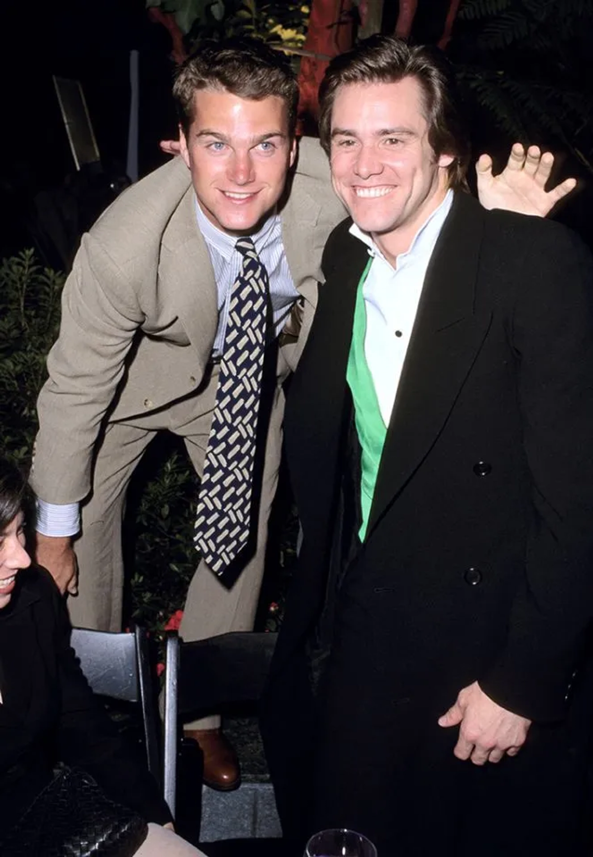 Jim Carrey and Chris O'Donnell at an event for Batman Forever (1995)