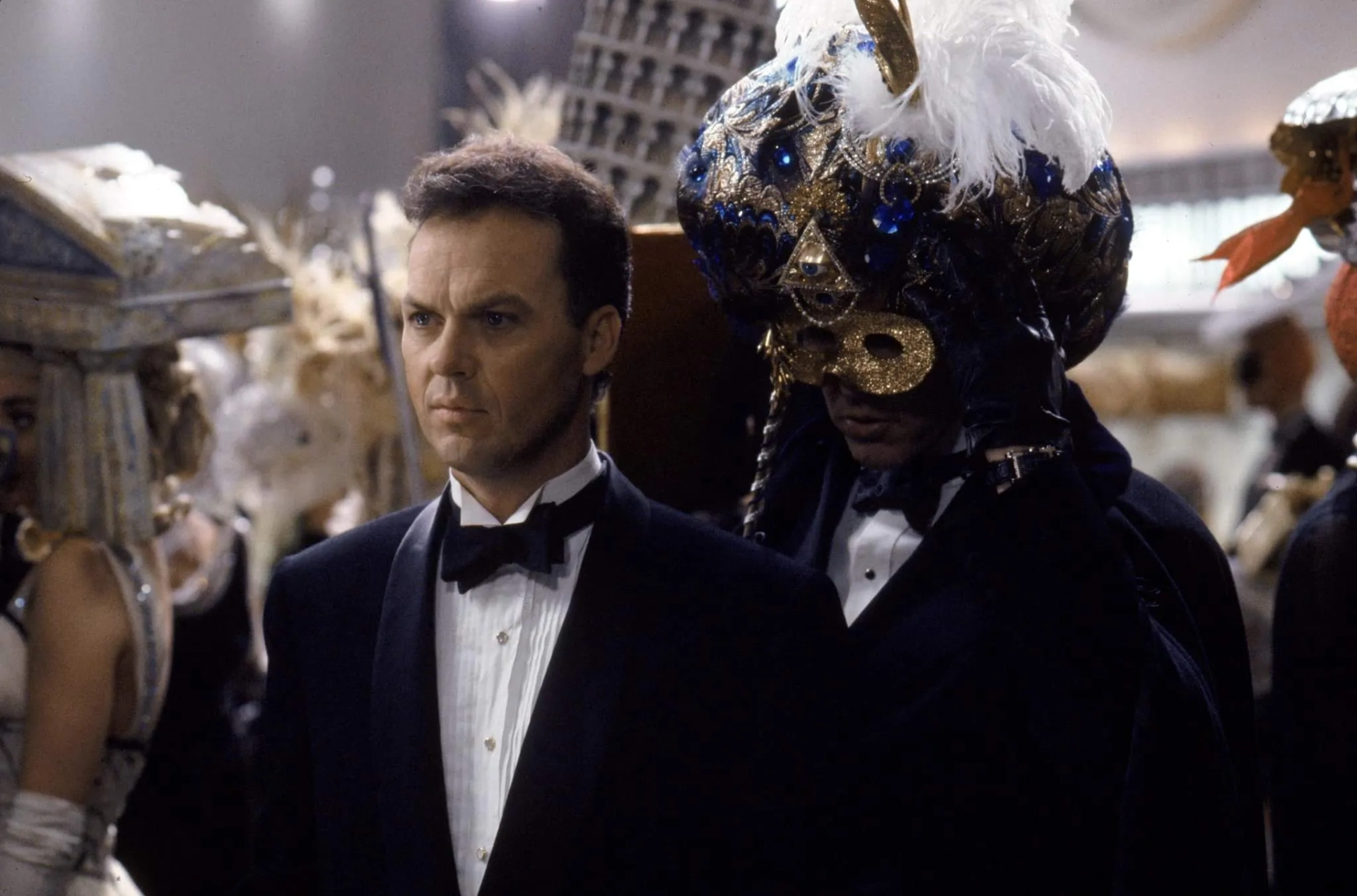 Michael Keaton and Christopher Walken in Batman Returns (1992)