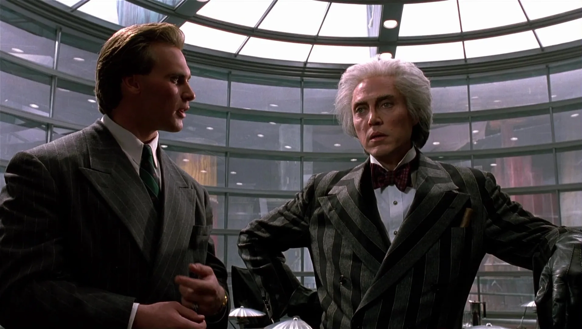 Christopher Walken and Andrew Bryniarski in Batman Returns (1992)