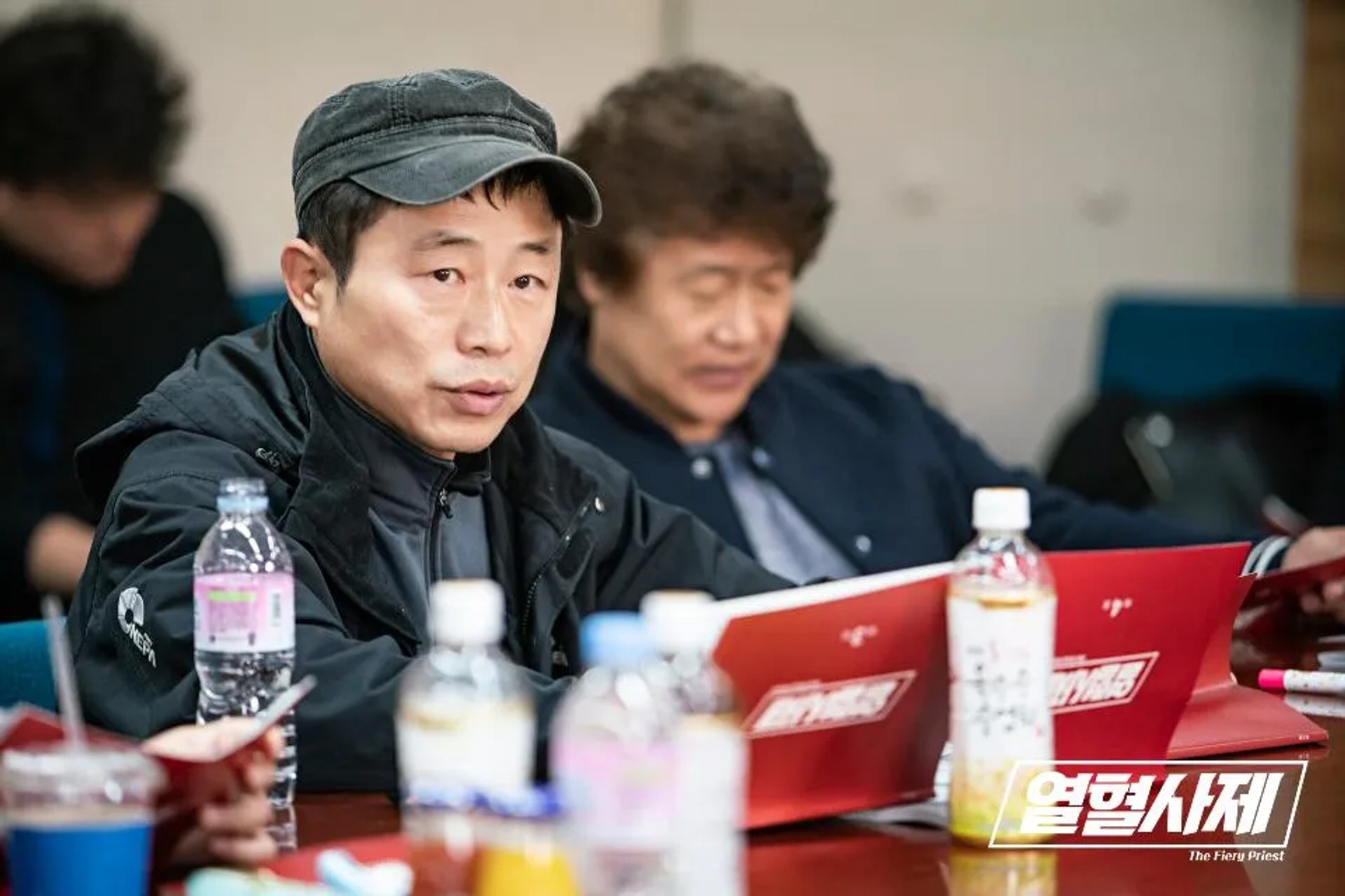 Mun-shik Lee at an event for The Fiery Priest (2019)