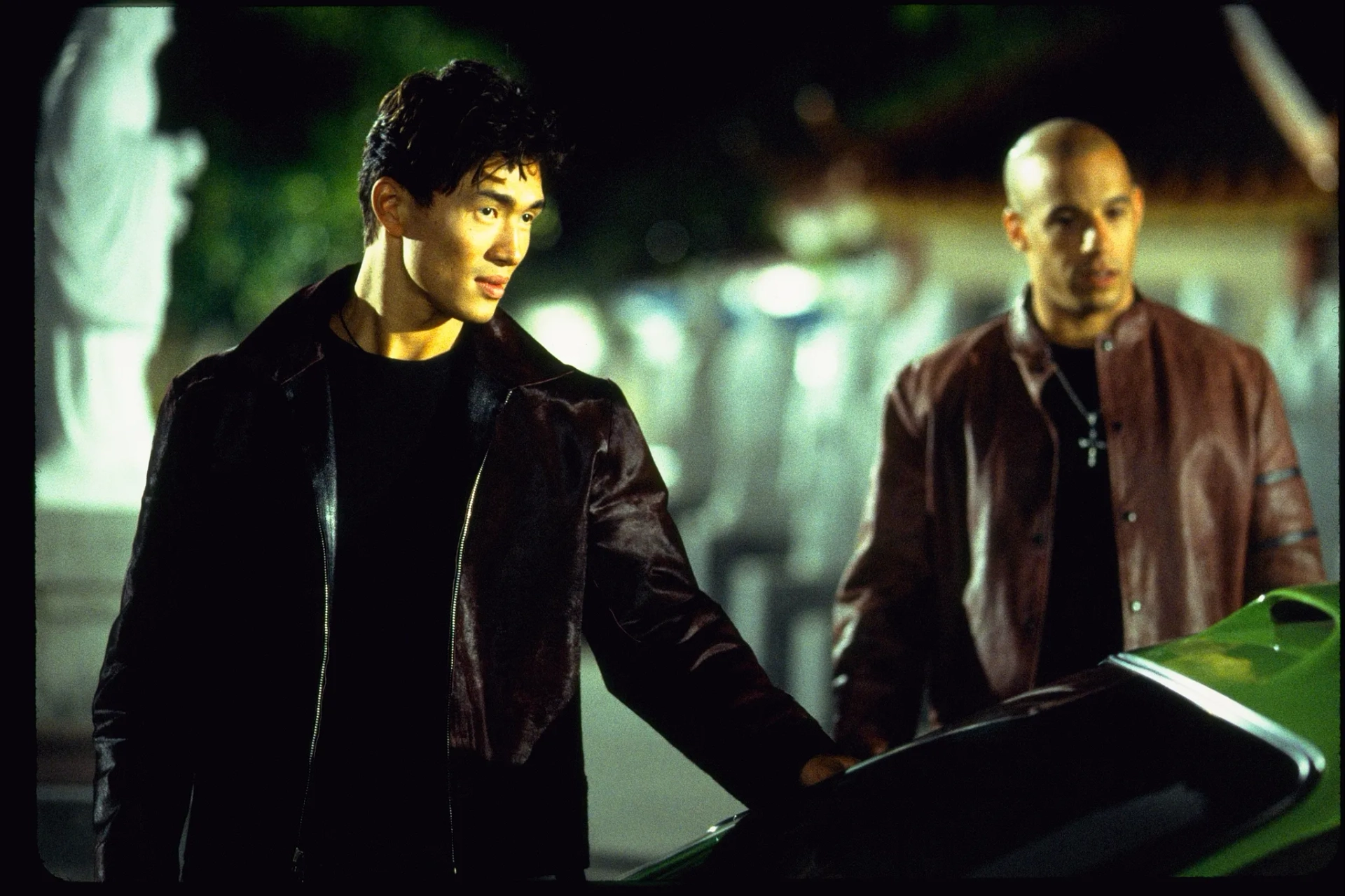 Vin Diesel and Rick Yune in The Fast and the Furious (2001)