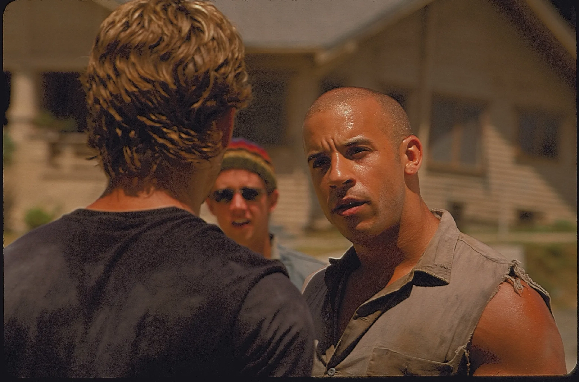 Vin Diesel and Chad Lindberg in The Fast and the Furious (2001)