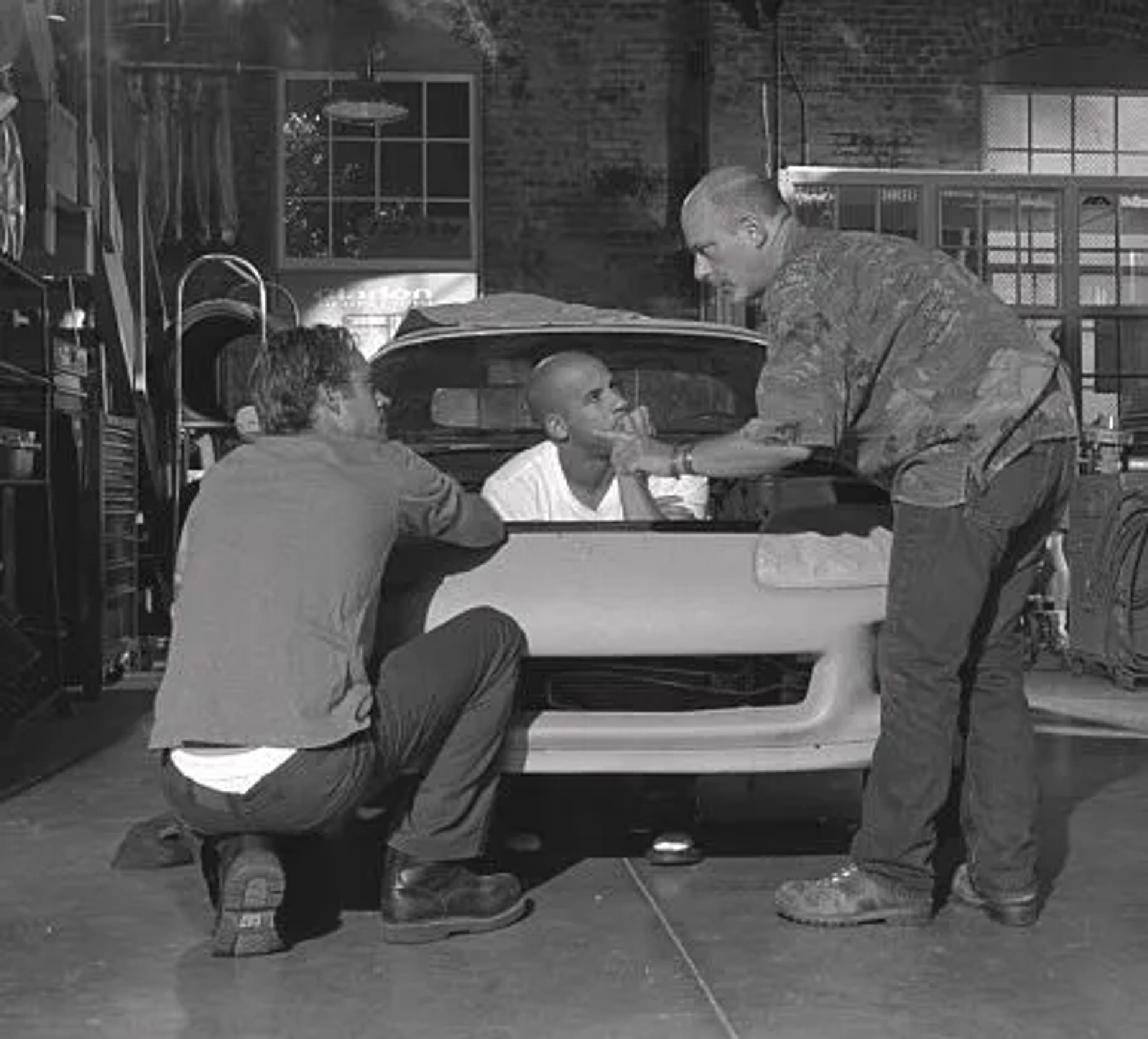 Rob Cohen, Vin Diesel, and Paul Walker in The Fast and the Furious (2001)