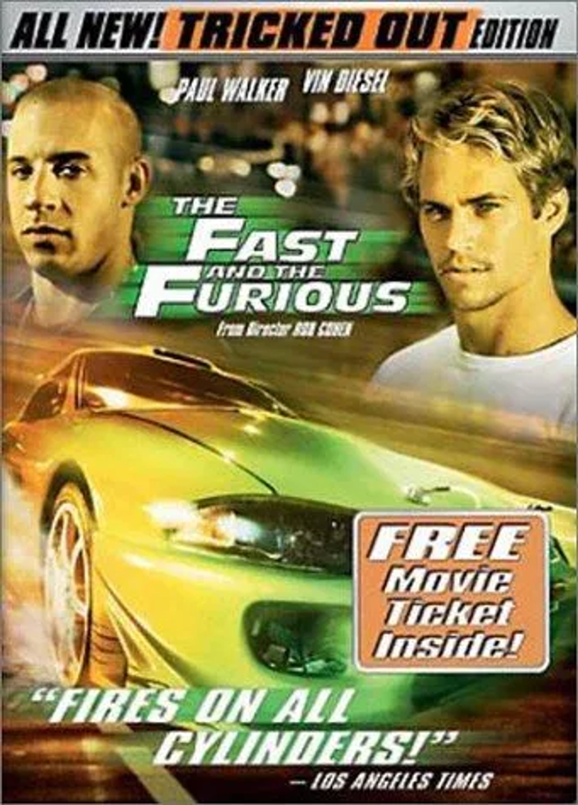 Vin Diesel and Paul Walker in The Fast and the Furious (2001)