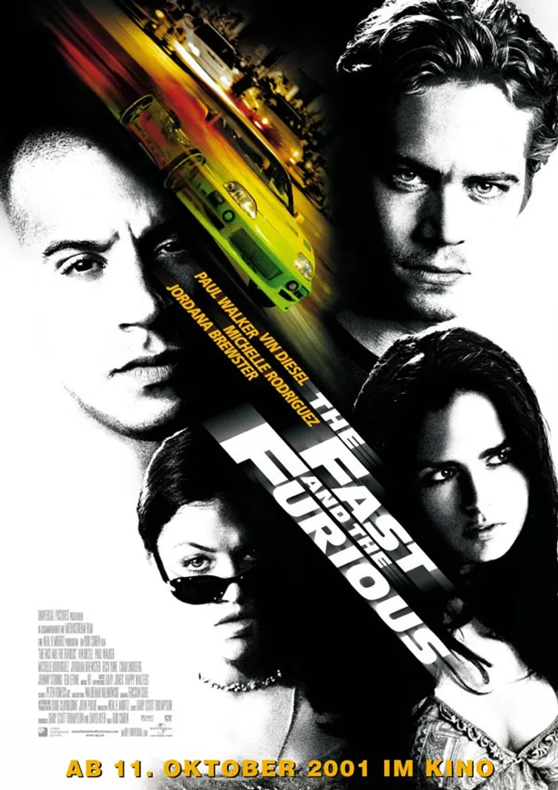 Vin Diesel, Jordana Brewster, Michelle Rodriguez, and Paul Walker in The Fast and the Furious (2001)