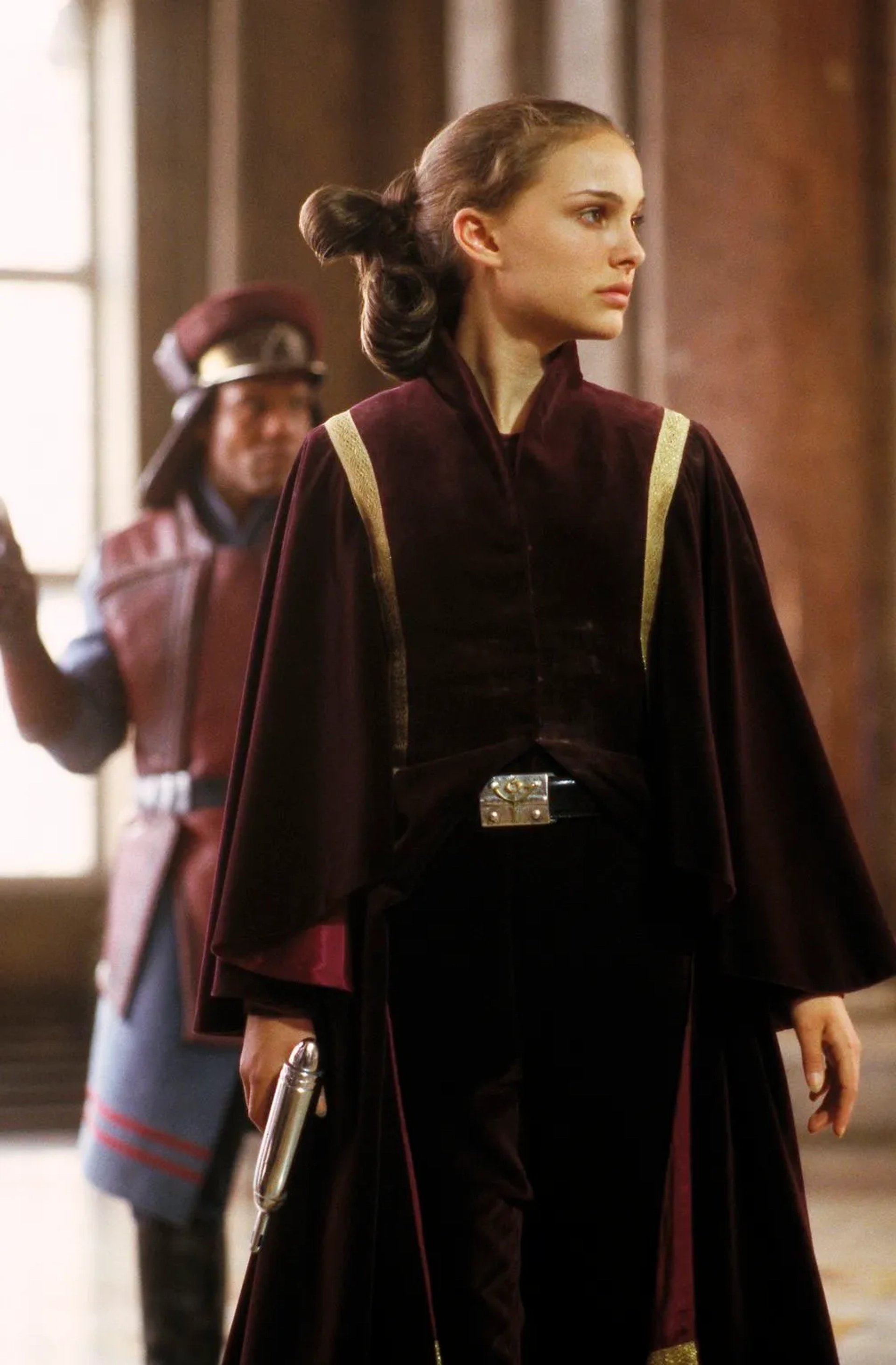 Natalie Portman and Hugh Quarshie in Star Wars: Episode I - The Phantom Menace (1999)