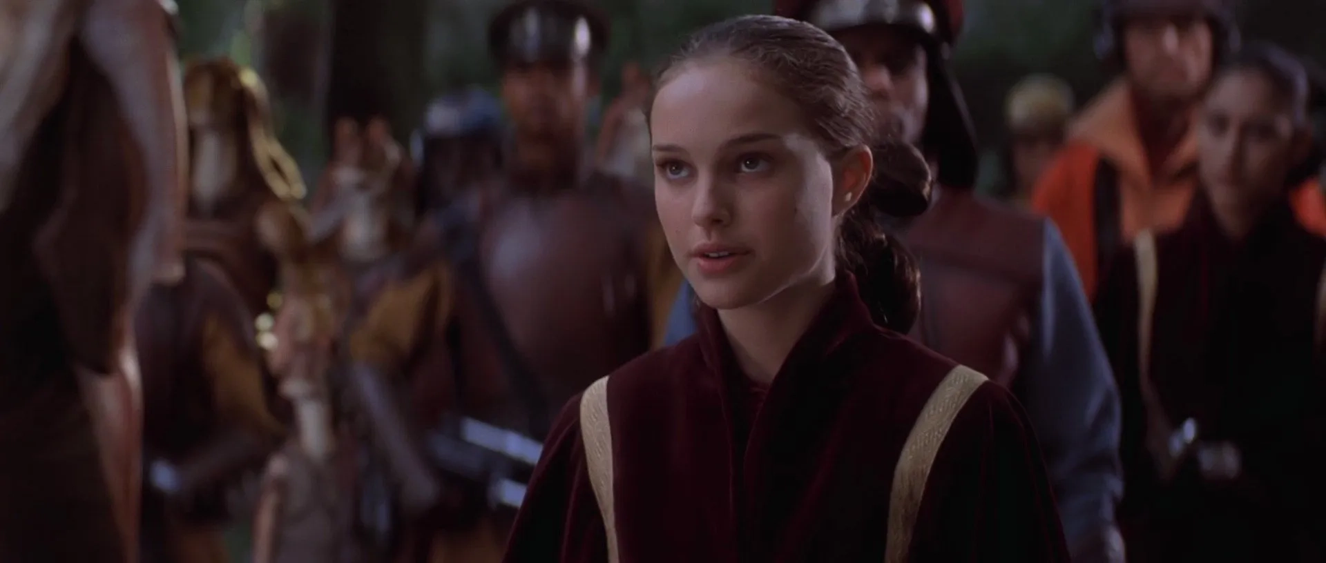 Natalie Portman, Karol Sìlva, and Hugh Quarshie in Star Wars: Episode I - The Phantom Menace (1999)