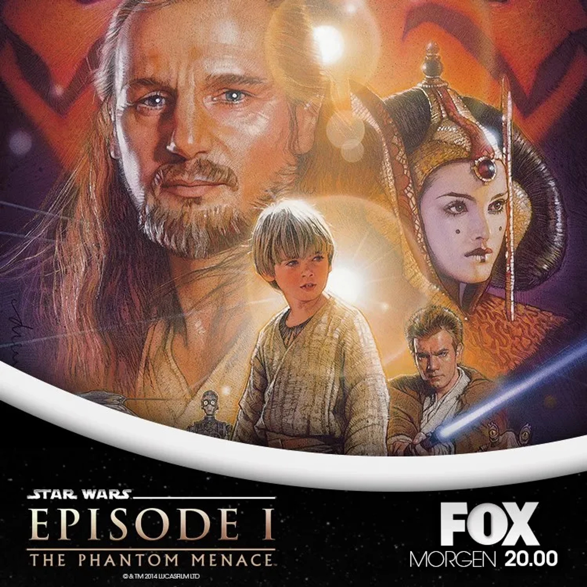 Ewan McGregor, Natalie Portman, Anthony Daniels, Liam Neeson, Jake Lloyd, Ahmed Best, Keira Knightley, Ray Park, and Peter Serafinowicz in Star Wars: Episode I - The Phantom Menace (1999)