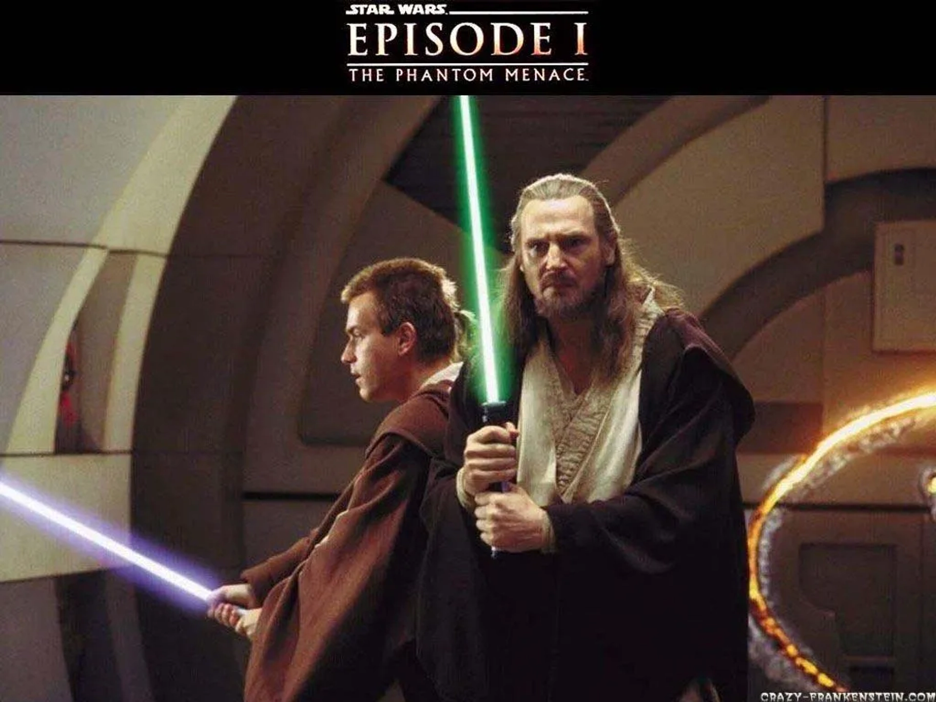 Ewan McGregor and Liam Neeson in Star Wars: Episode I - The Phantom Menace (1999)