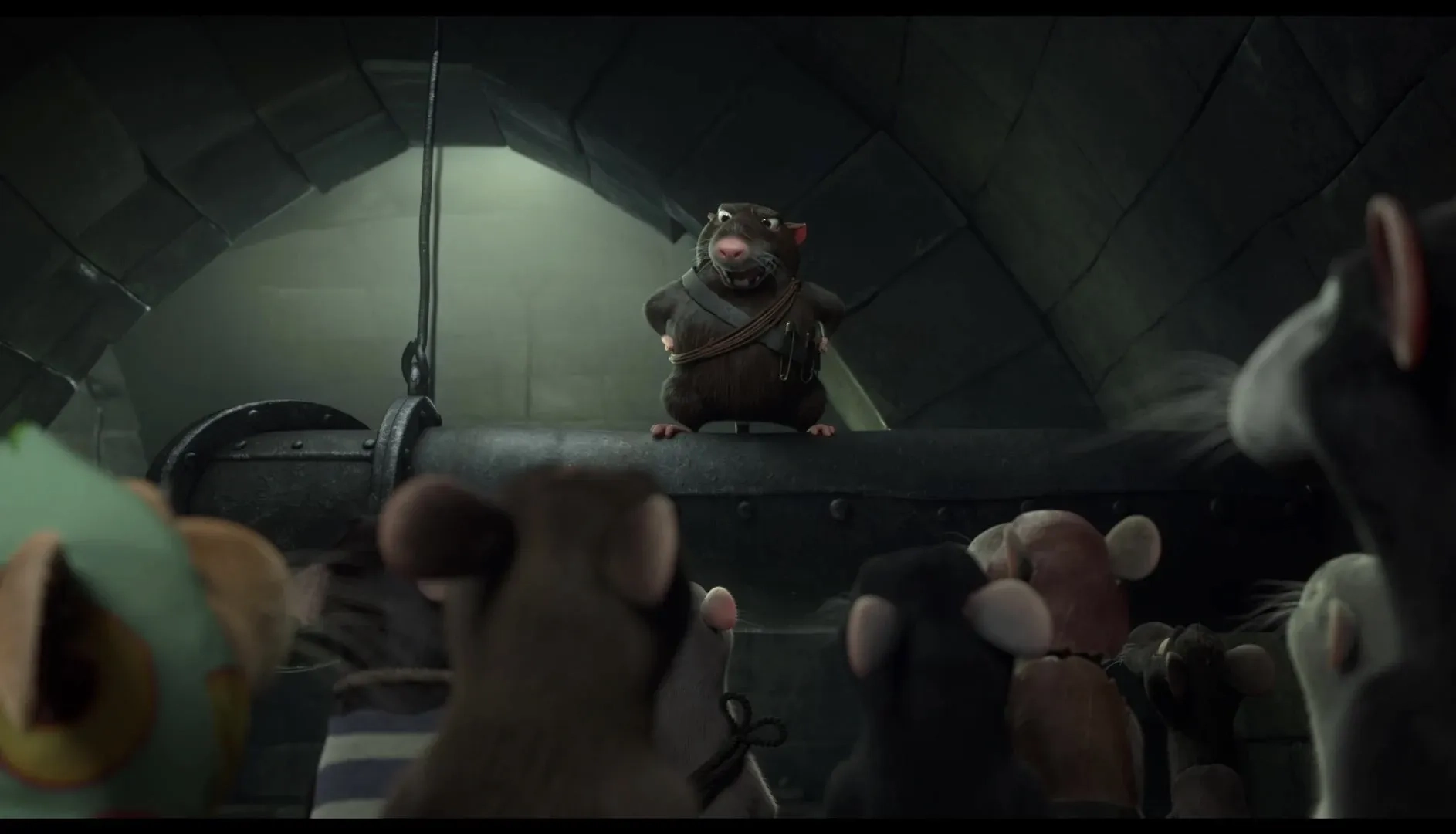 Ariyon Bakare and Gemma Arterton in The Amazing Maurice (2022)