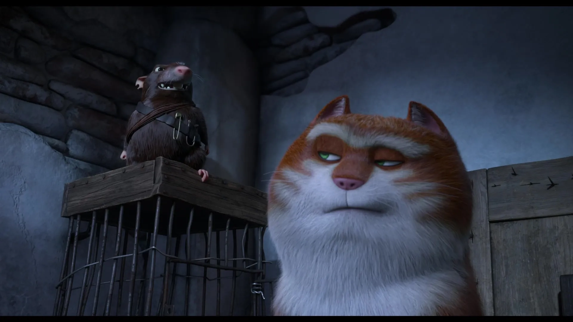 Ariyon Bakare and Hugh Laurie in The Amazing Maurice (2022)