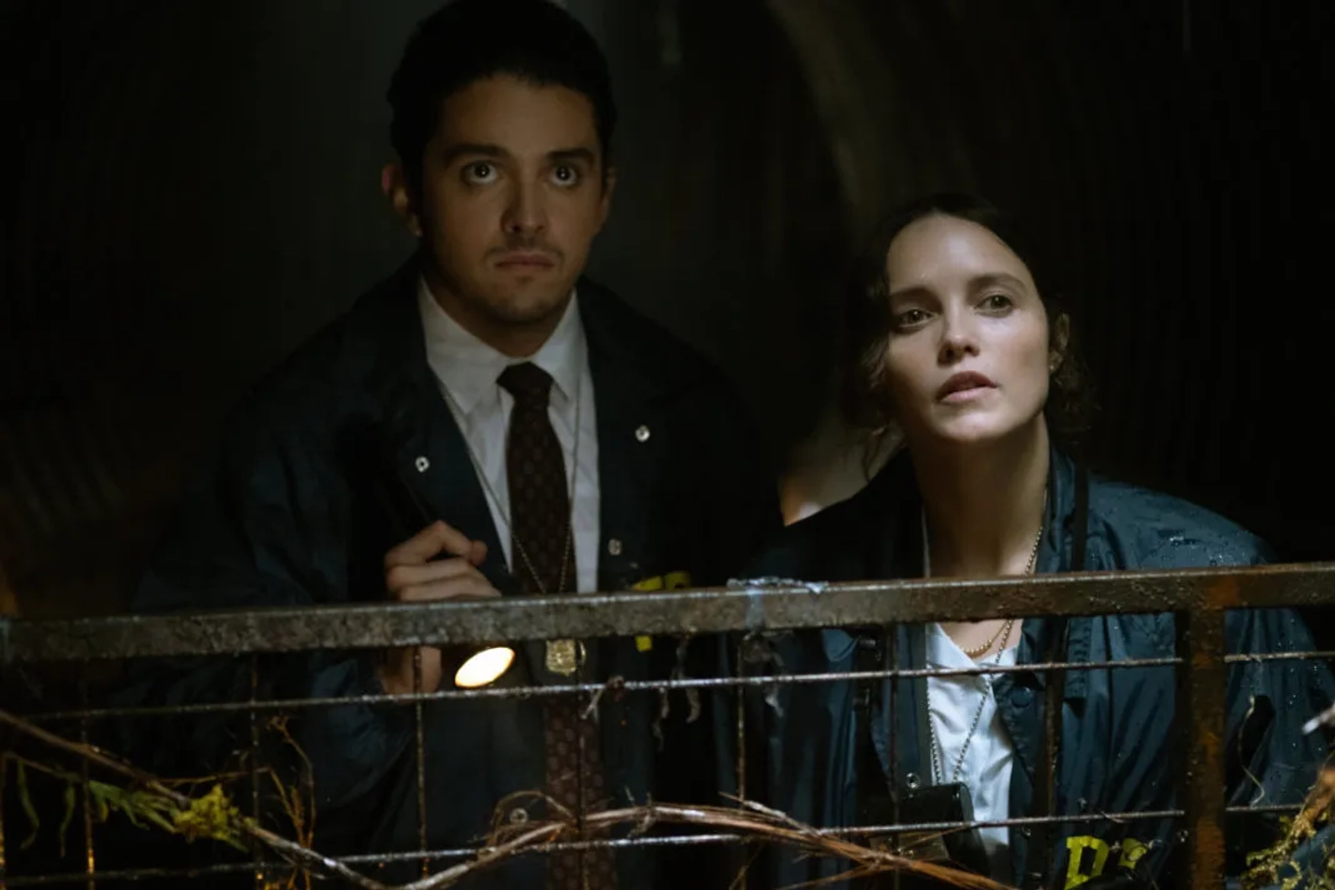 Rebecca Breeds and Lucca De Oliveira in Clarice: The Silence Is Over (2021)