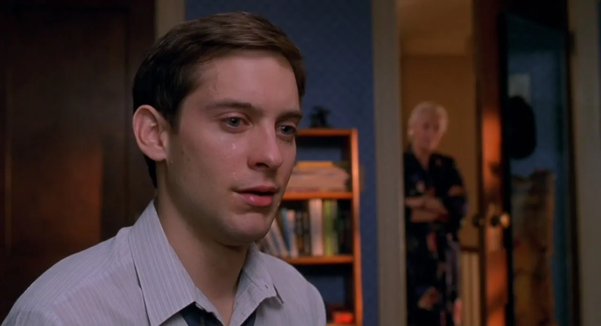 Tobey Maguire and Rosemary Harris in Spider-Man (2002)