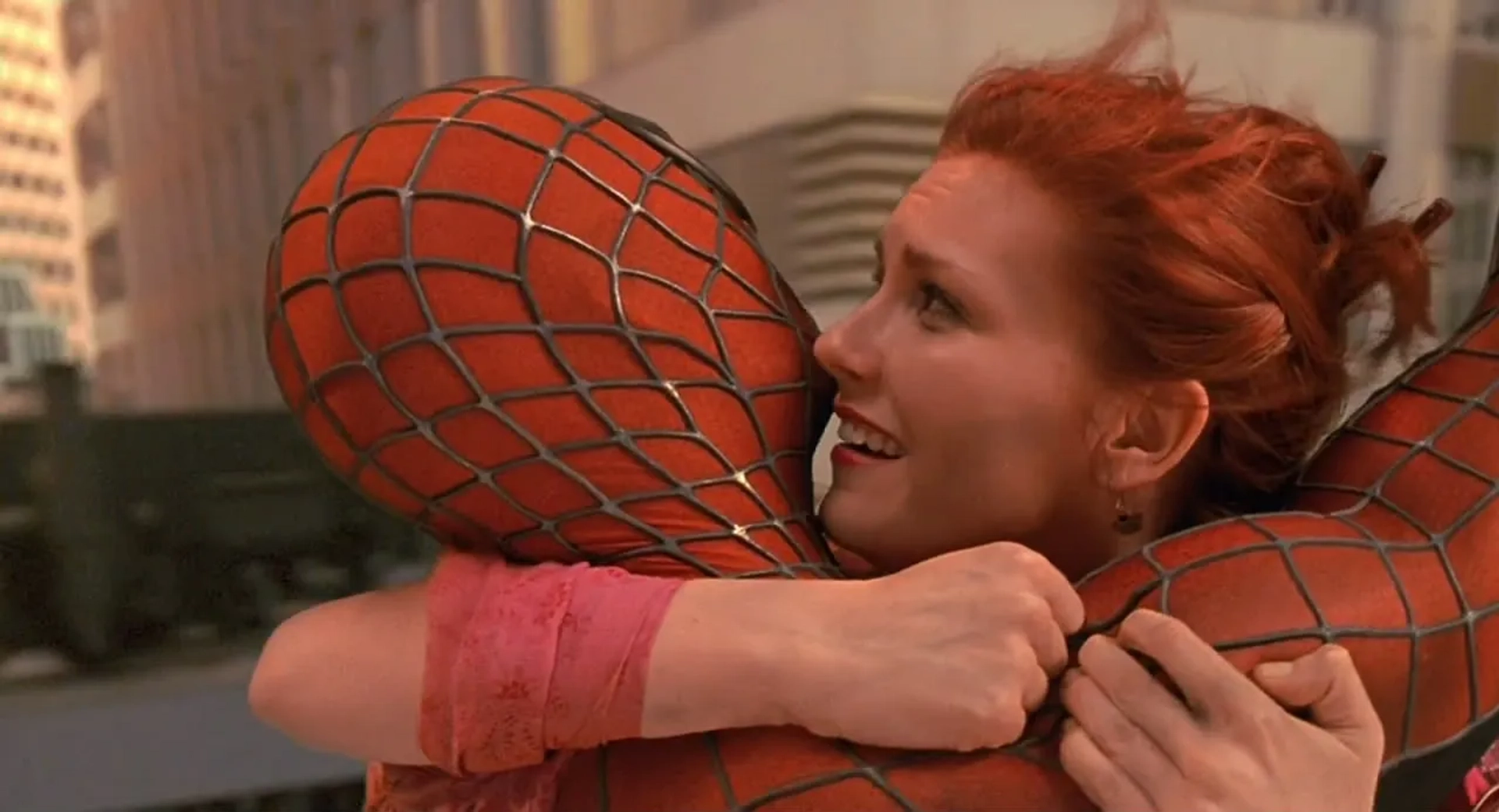 Kirsten Dunst and Tobey Maguire in Spider-Man (2002)