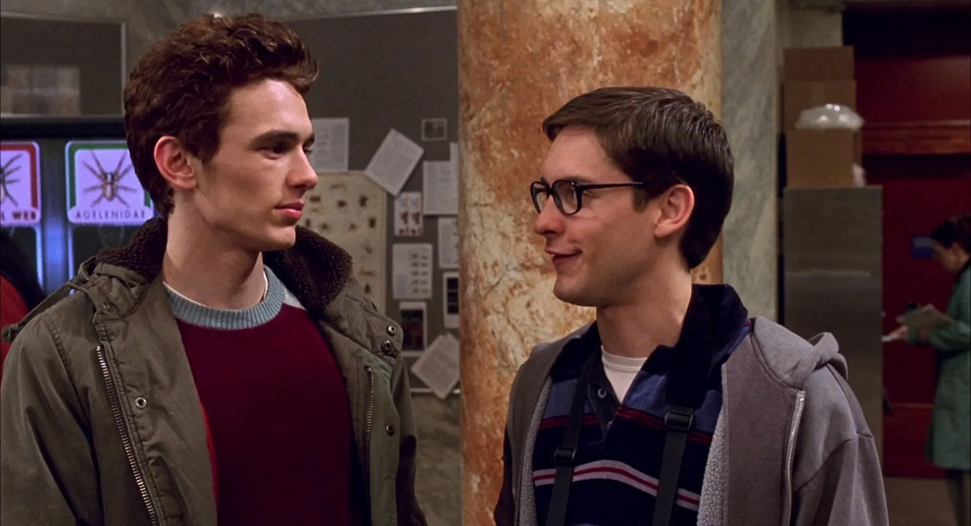 Tobey Maguire and James Franco in Spider-Man (2002)