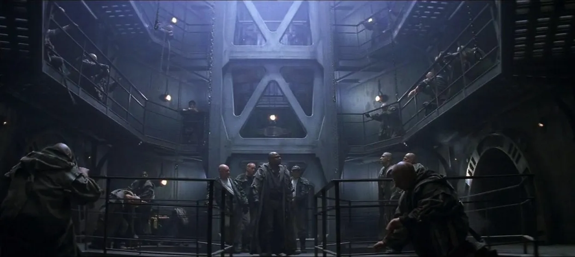 Charles Dance, Charles S. Dutton, Ralph Brown, and Brian Glover in Alien³ (1992)