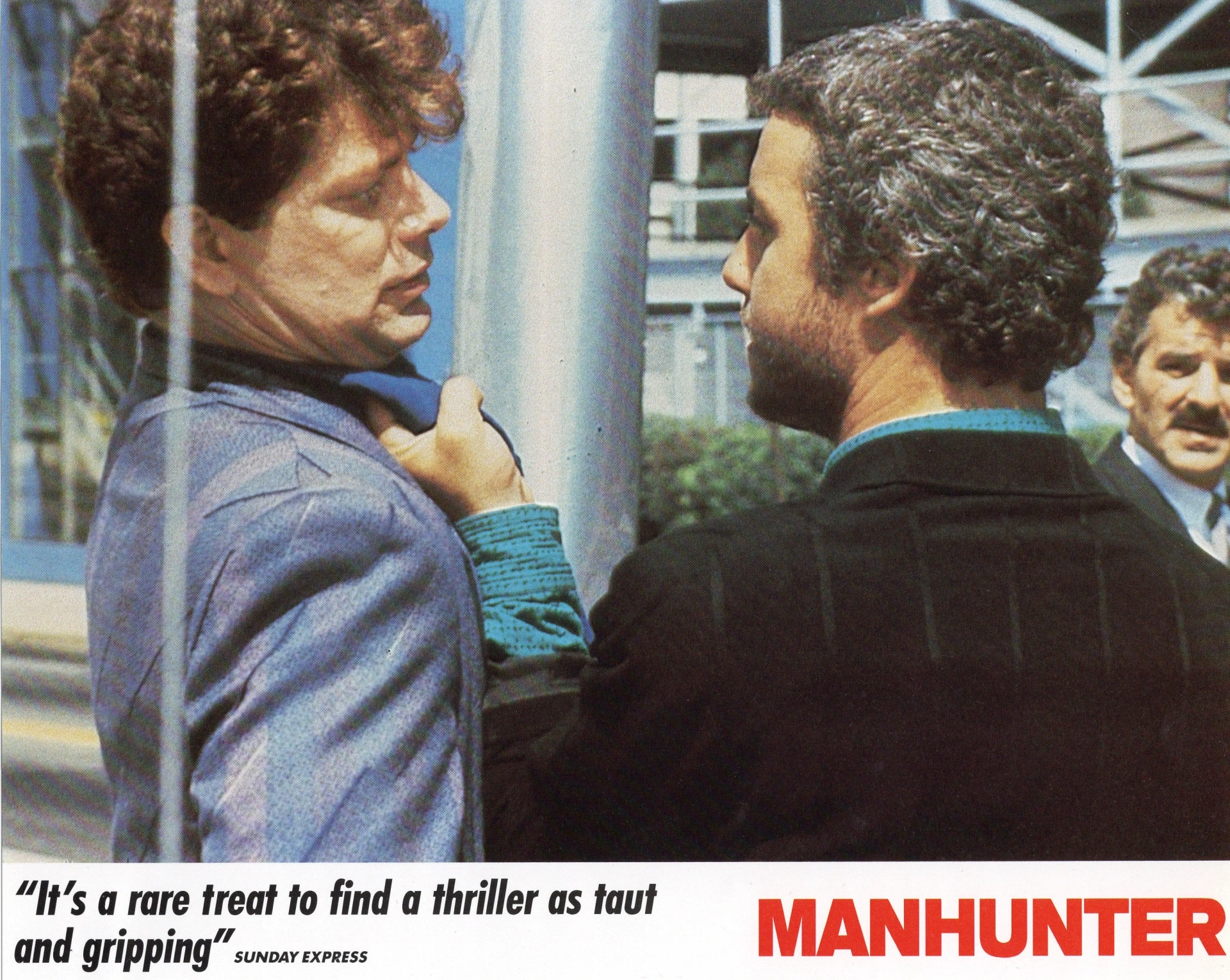 Dennis Farina, Stephen Lang, and William Petersen in Manhunter (1986)