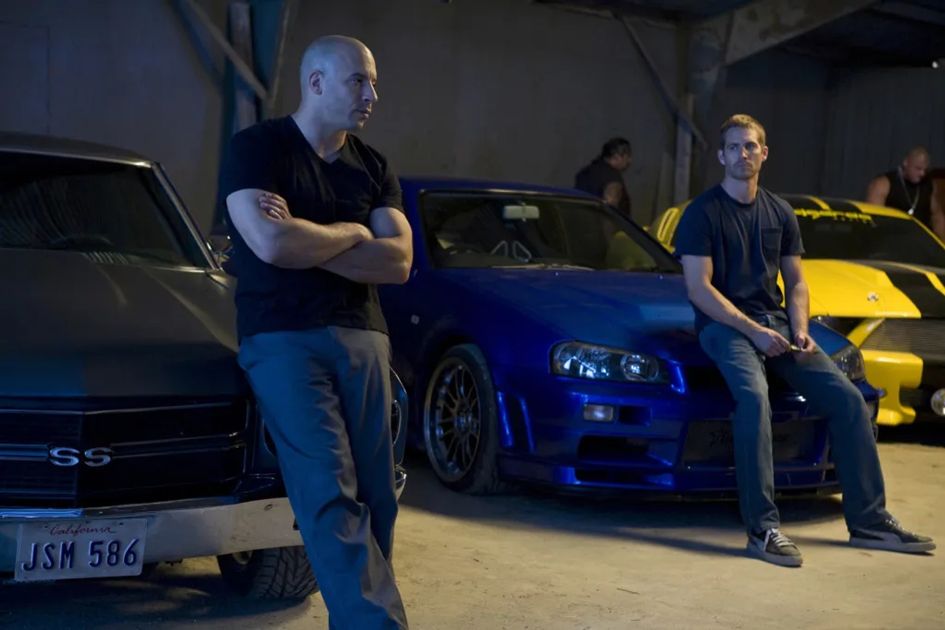 Vin Diesel and Paul Walker in Fast & Furious (2009)