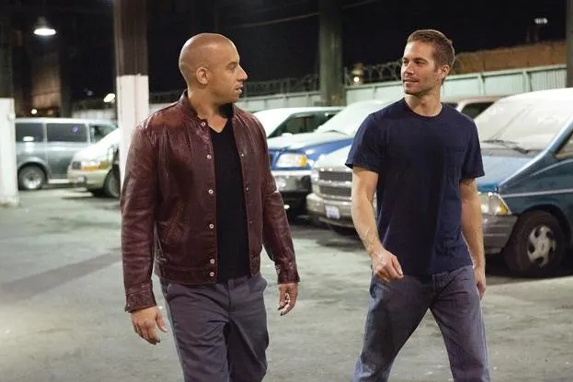 Vin Diesel and Paul Walker in Fast & Furious (2009)