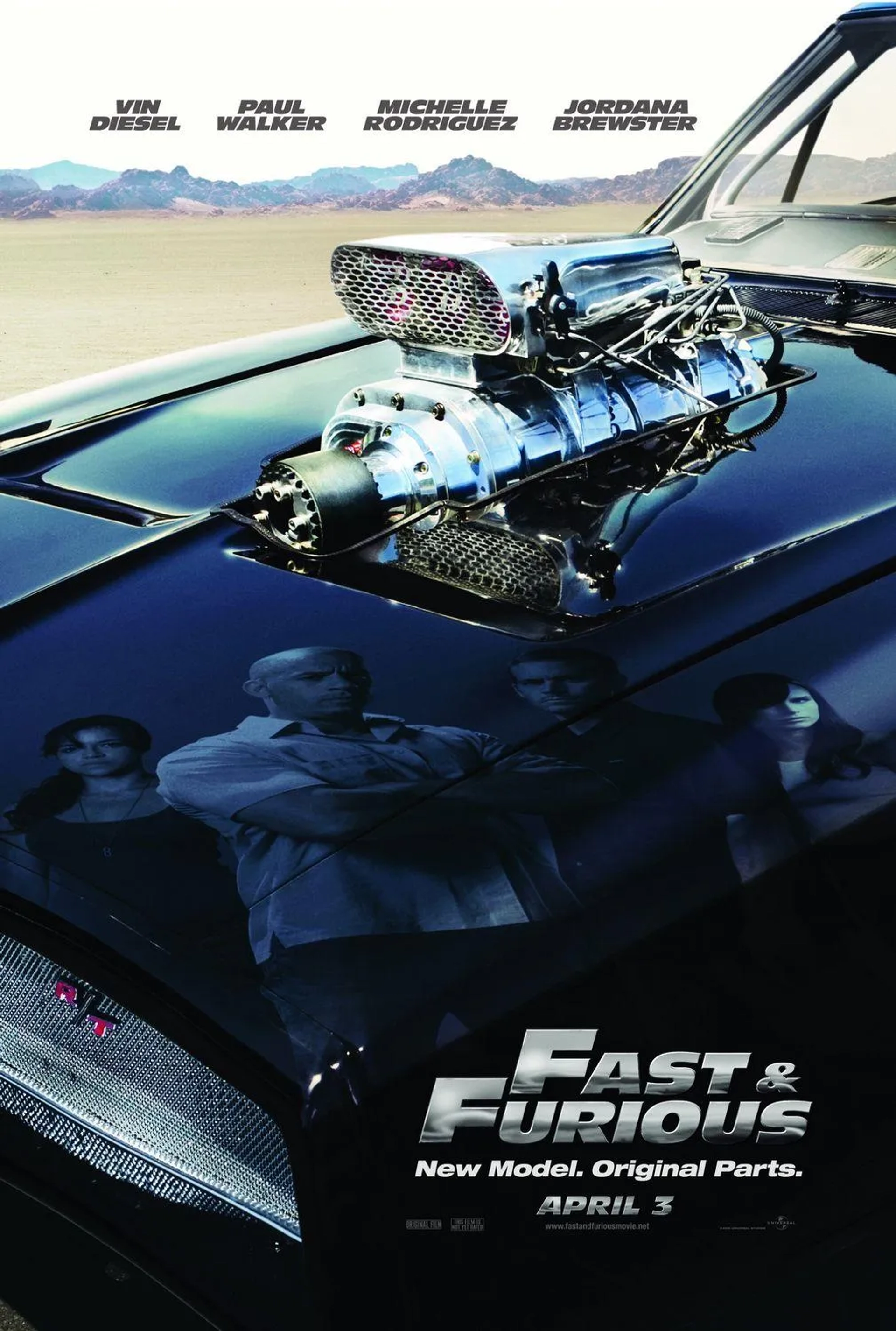 Vin Diesel, Jordana Brewster, Michelle Rodriguez, and Paul Walker in Fast & Furious (2009)