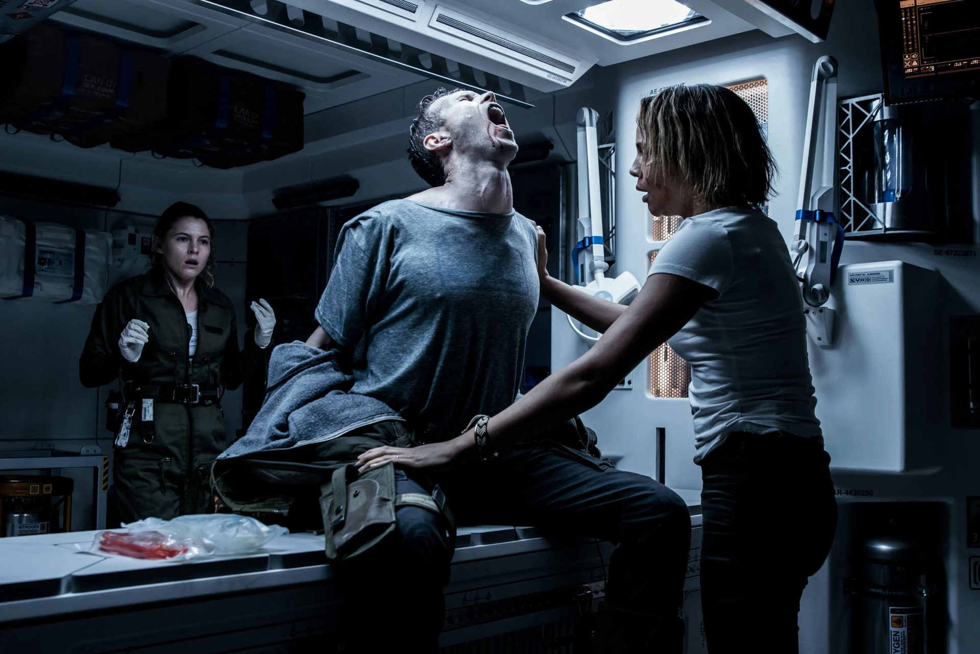 Carmen Ejogo, Amy Seimetz, and Benjamin Rigby in Alien: Covenant (2017)