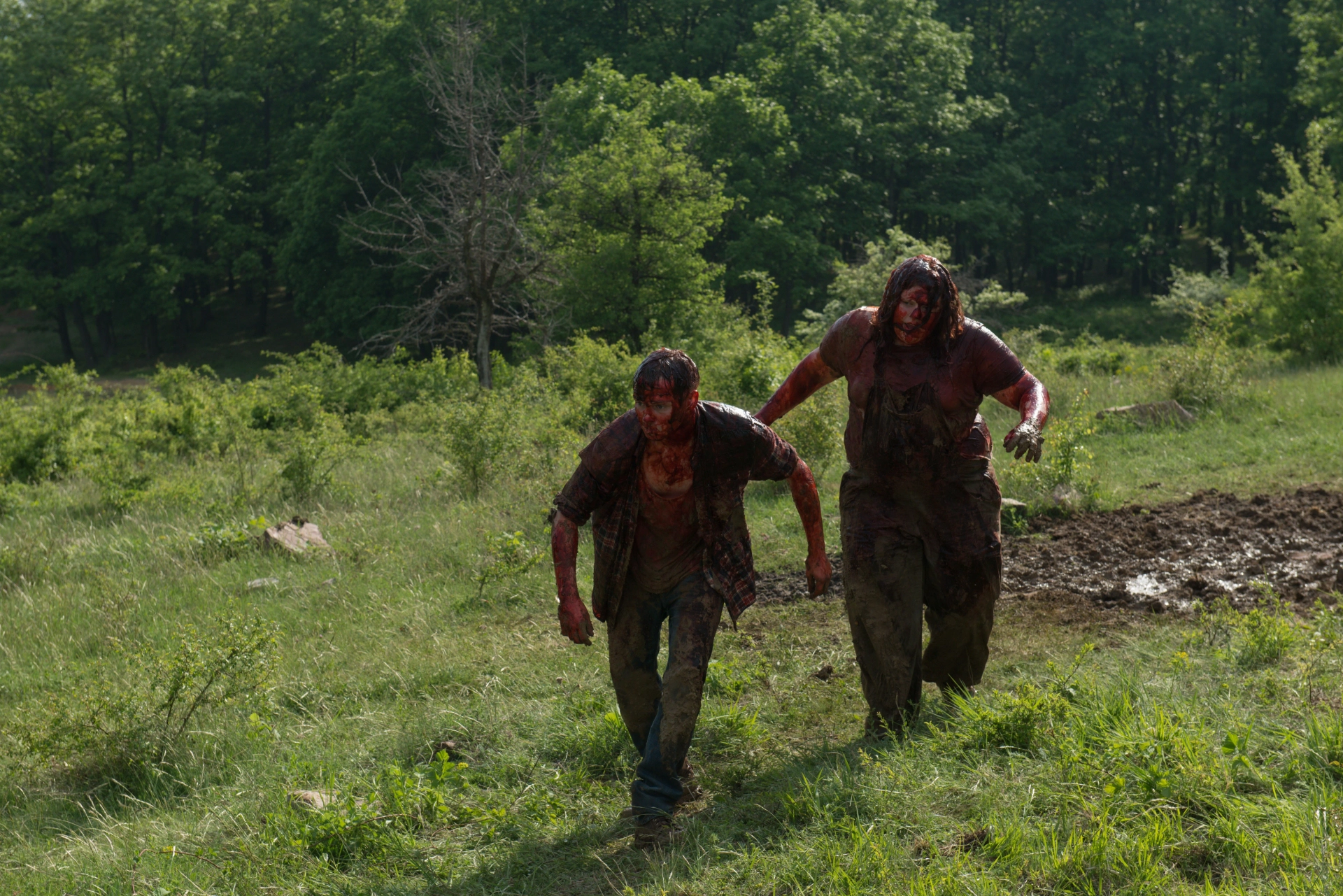 Sam Coleman and Sam Strike in Leatherface (2017)