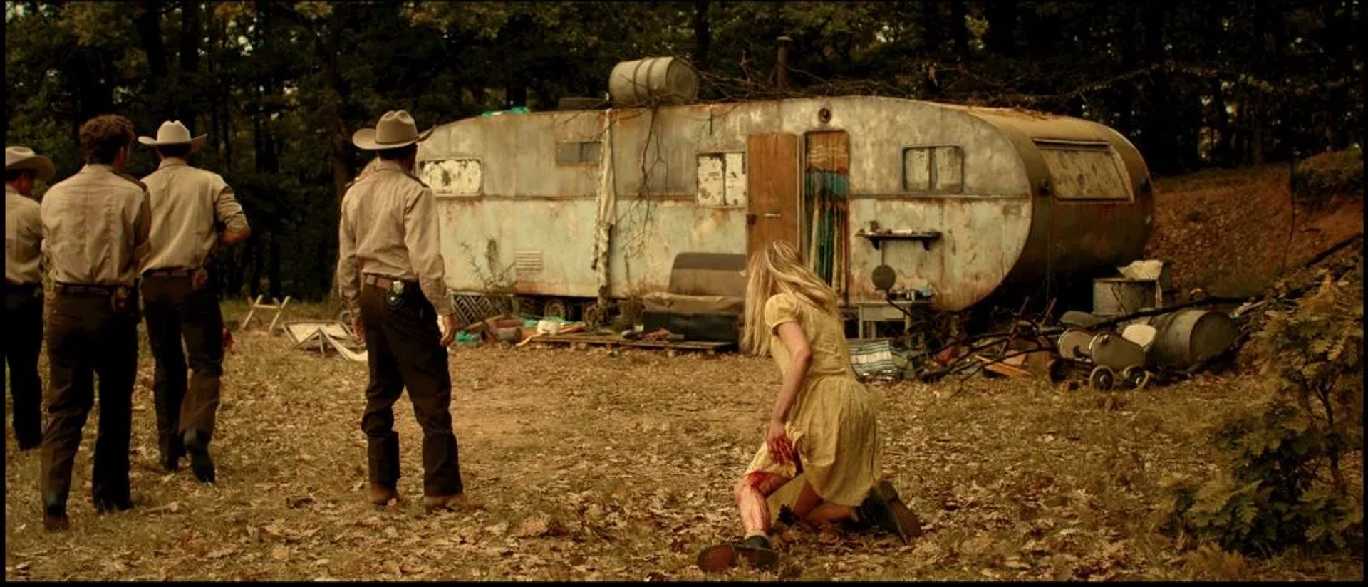 Still of Jessica Madsen and Stephen Dorff in Leatherface