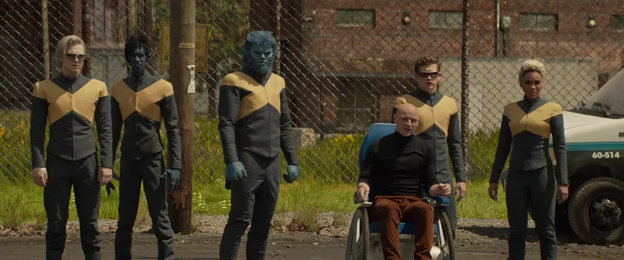 Nicholas Hoult, James McAvoy, Evan Peters, Kodi Smit-McPhee, Alexandra Shipp, and Tye Sheridan in Dark Phoenix (2019)