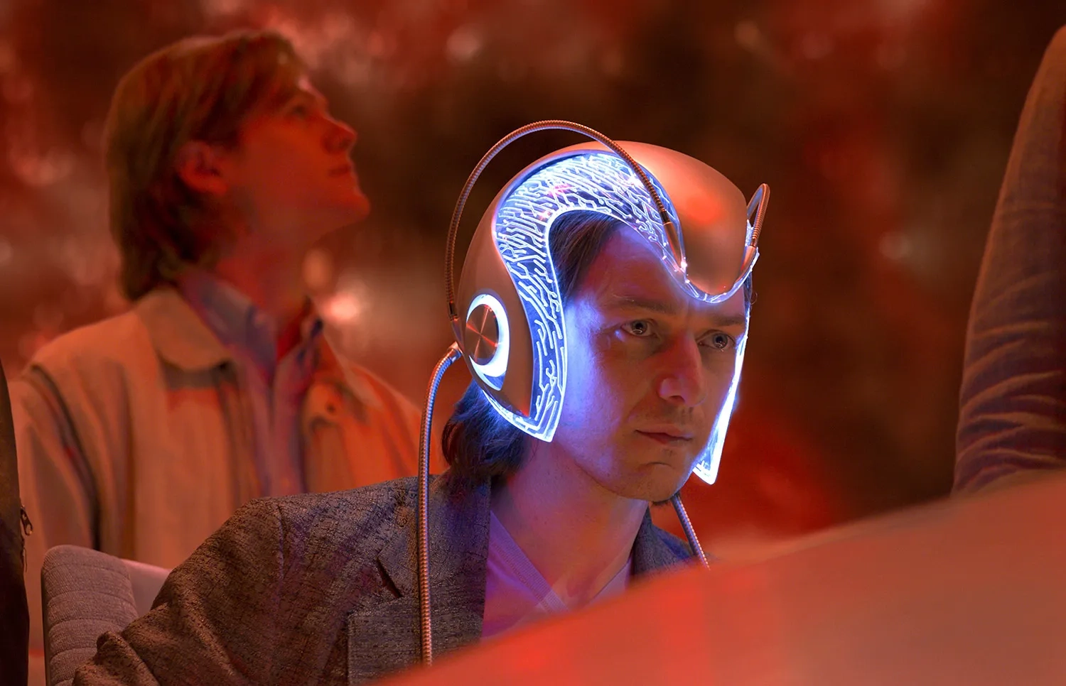 James McAvoy and Lucas Till in X-Men: Apocalypse (2016)