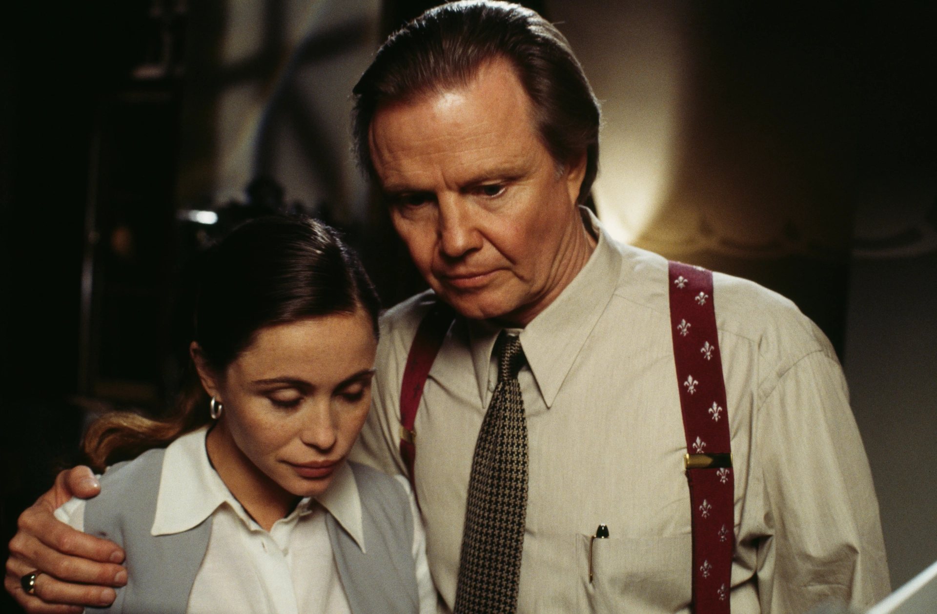 Emmanuelle Béart and Jon Voight in Mission: Impossible (1996)