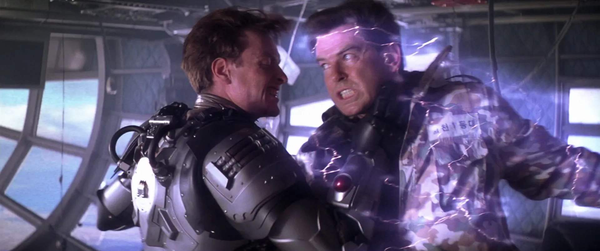 Pierce Brosnan and Toby Stephens in Die Another Day (2002)