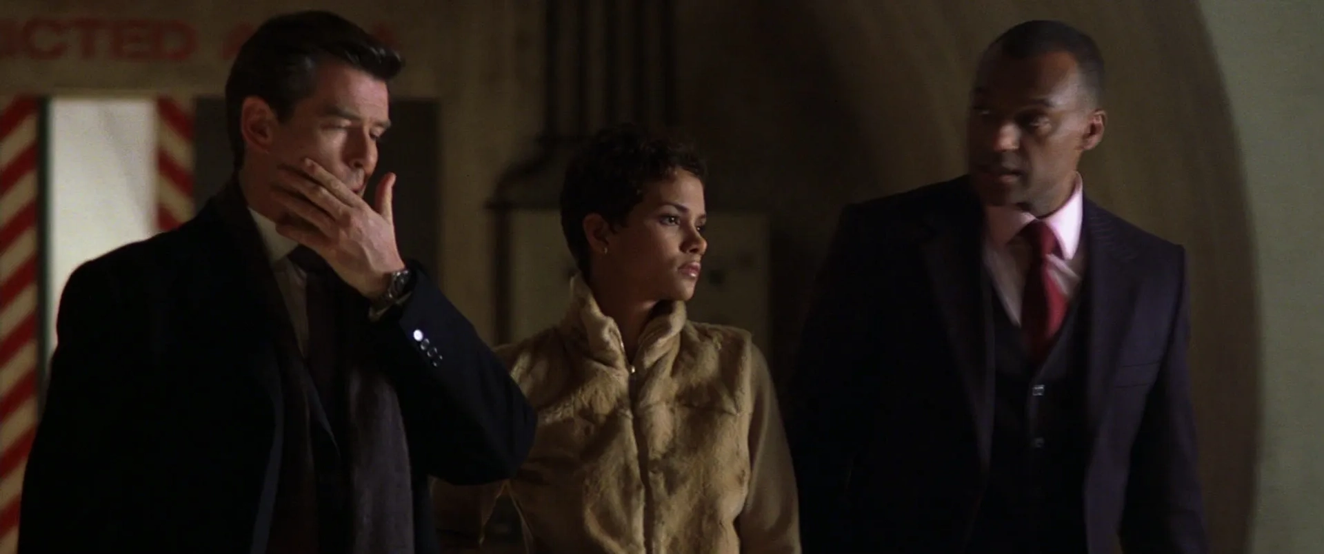 Pierce Brosnan, Halle Berry, and Colin Salmon in Die Another Day (2002)