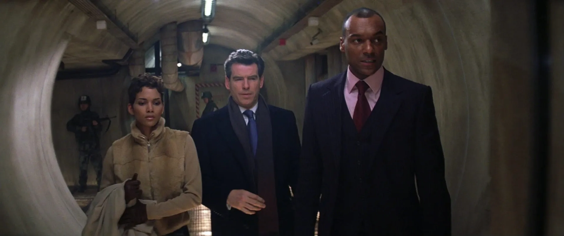 Pierce Brosnan, Halle Berry, and Colin Salmon in Die Another Day (2002)