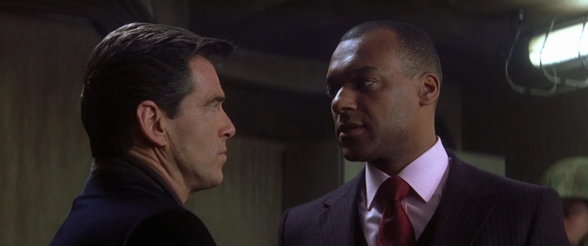 Pierce Brosnan and Colin Salmon in Die Another Day (2002)